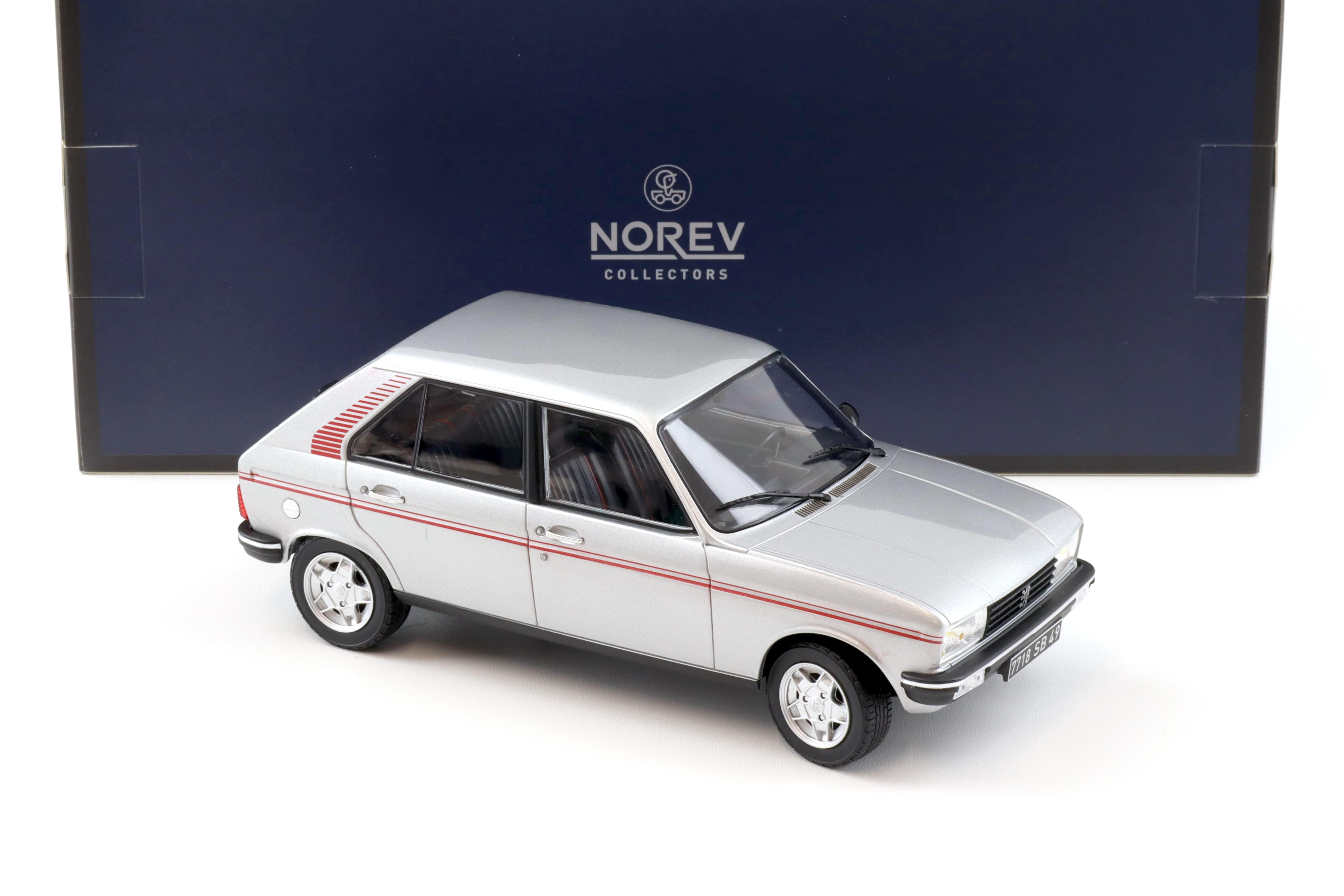 1:18 Norev Peugeot 104 S 1981 silver metallic - Limited 104 pcs.