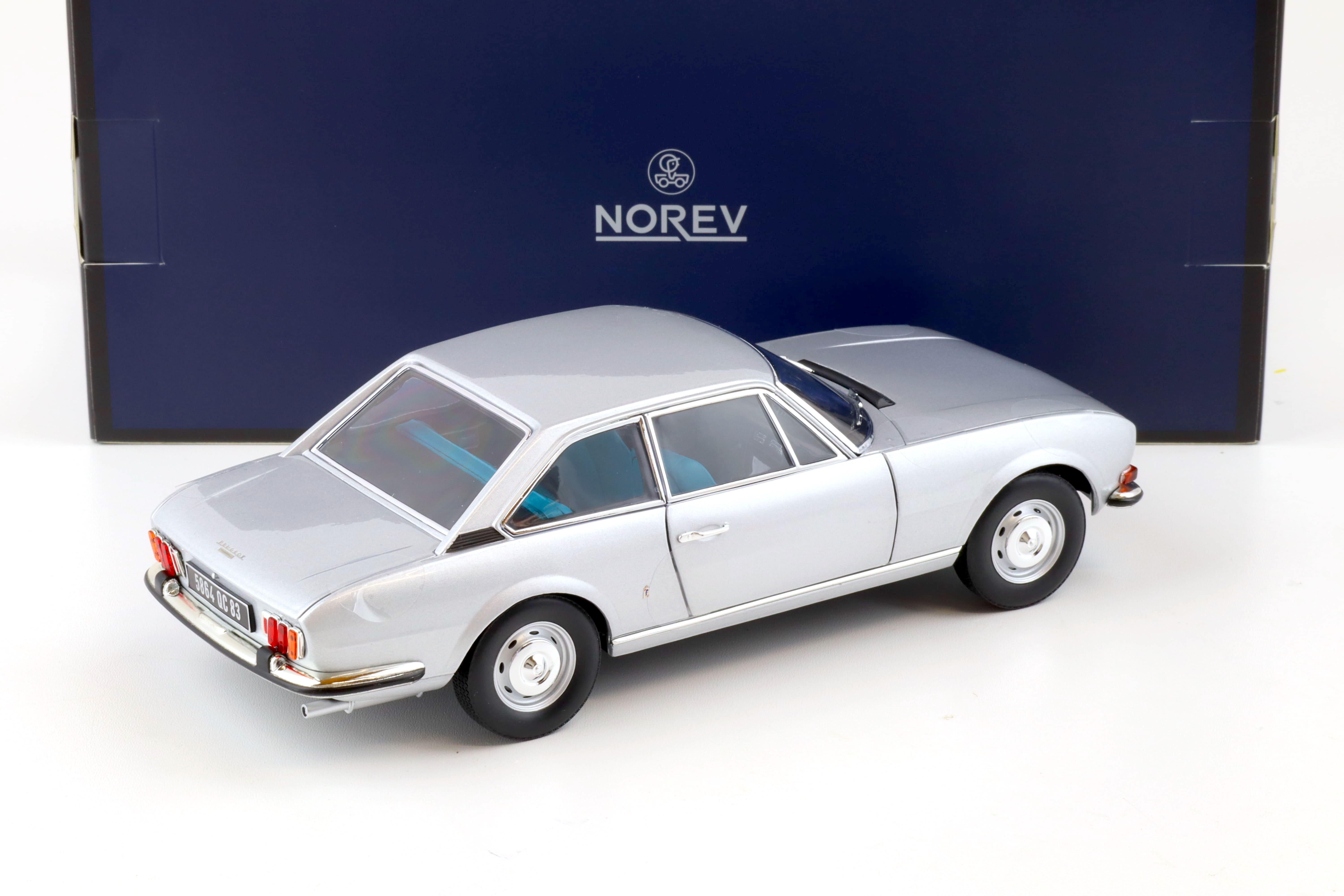 1:18 Norev Peugeot 504 Coupe 1969 silver - Limited 250 pcs.