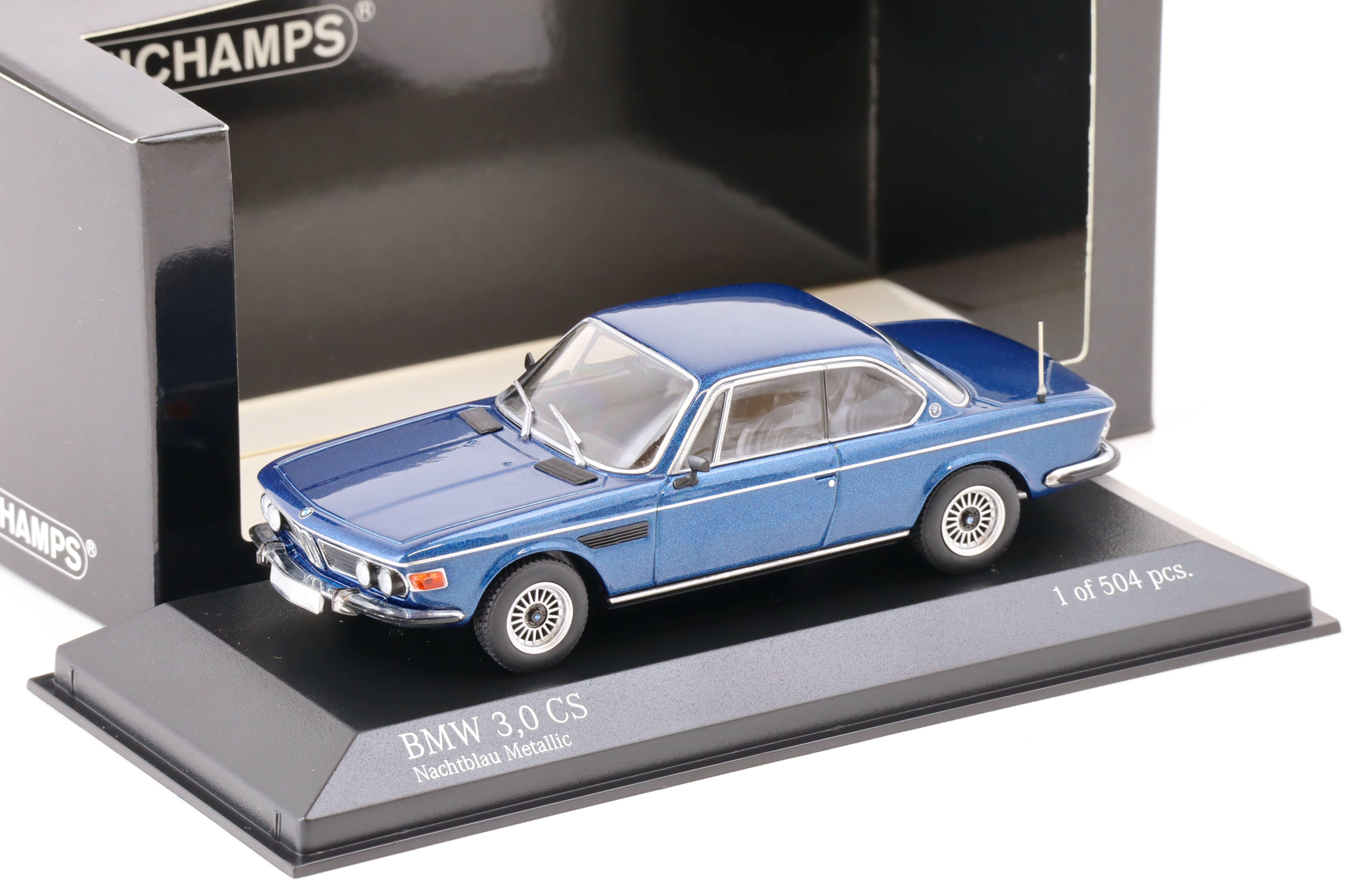 1:43 Minichamps BMW 3.0 CS Coupe 1969 night blue metallic