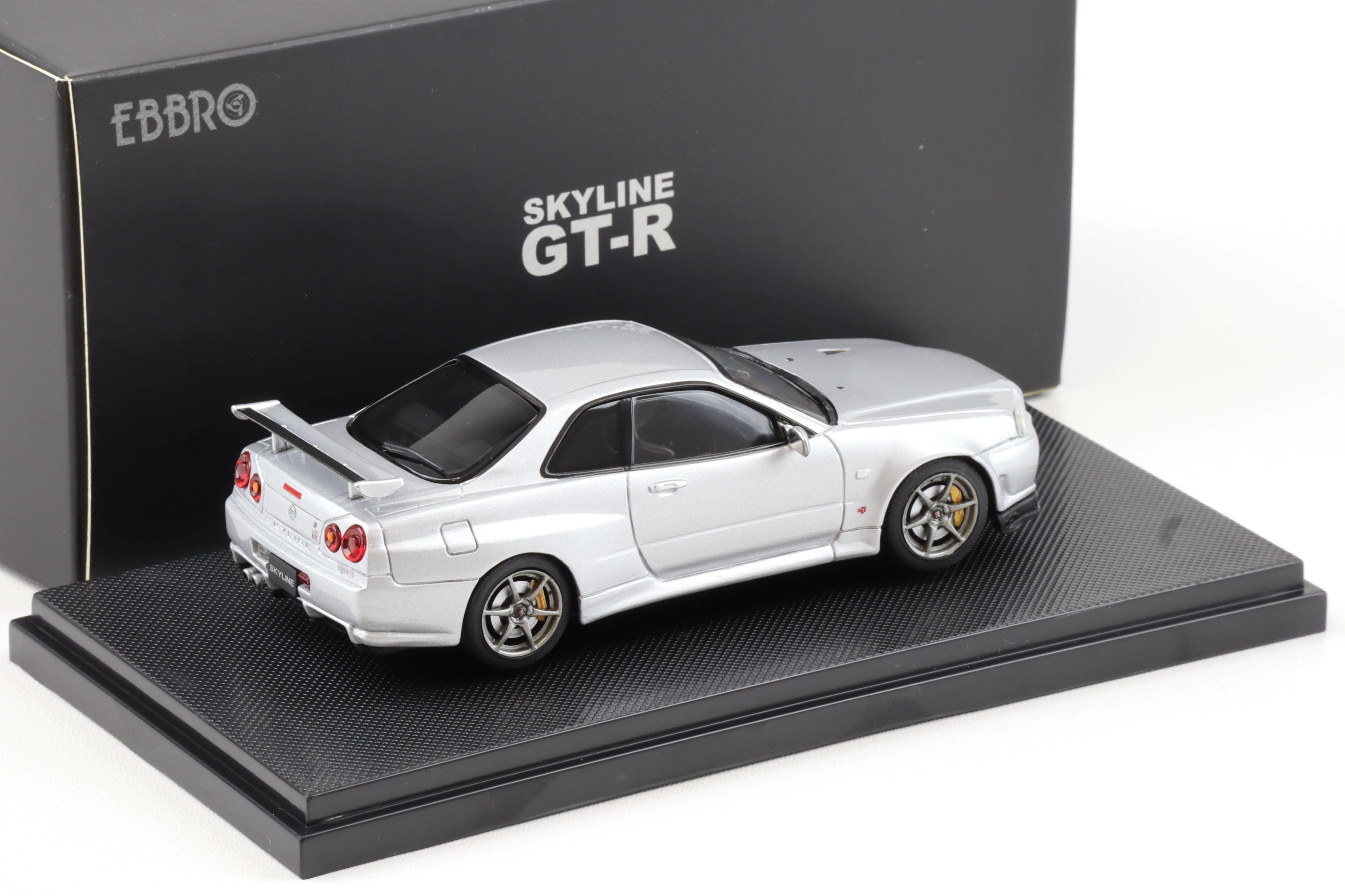 1:43 Ebbro Nissan Skyline GT-R (R34) Vspec II silver