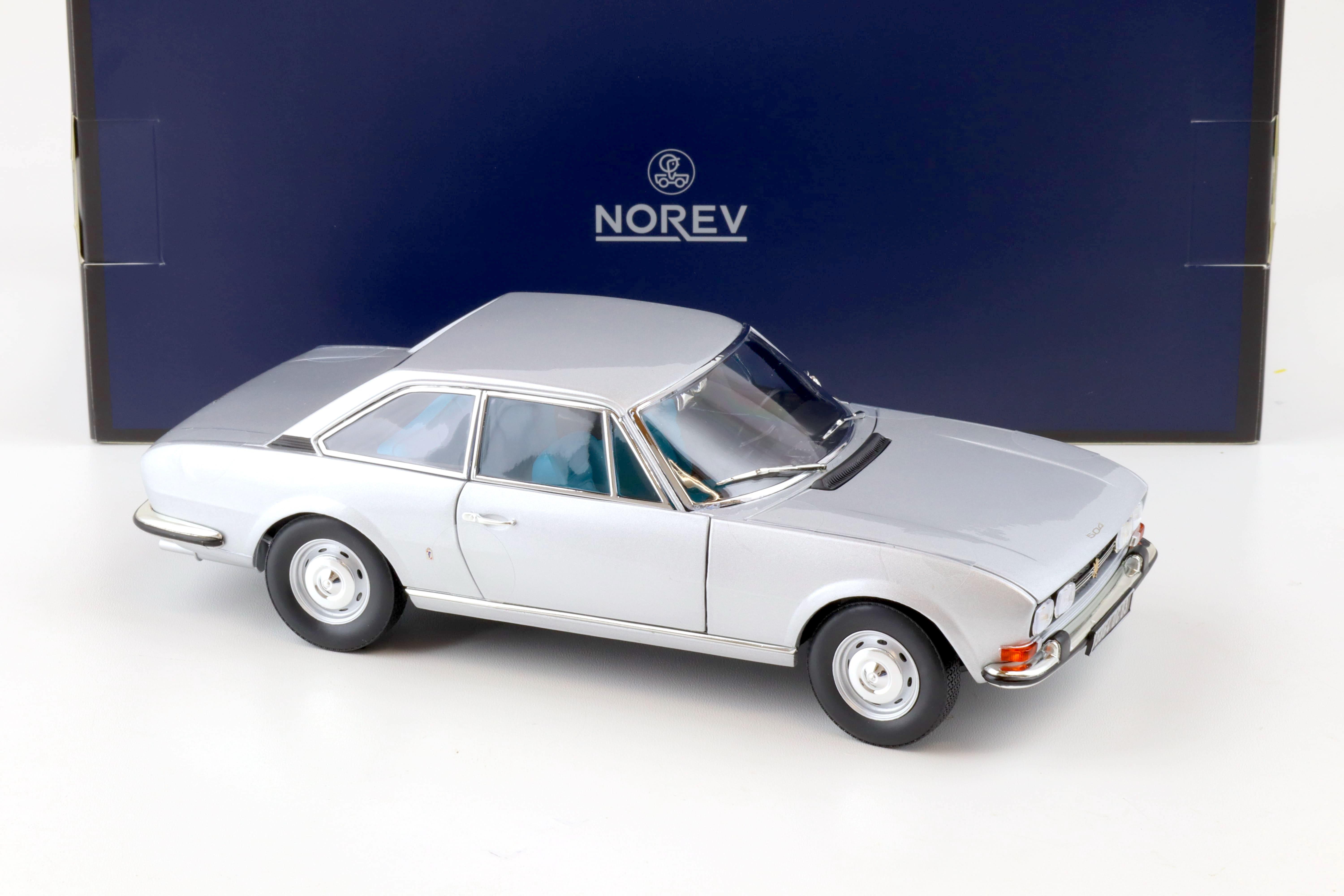 1:18 Norev Peugeot 504 Coupe 1969 silver - Limited 250 pcs.