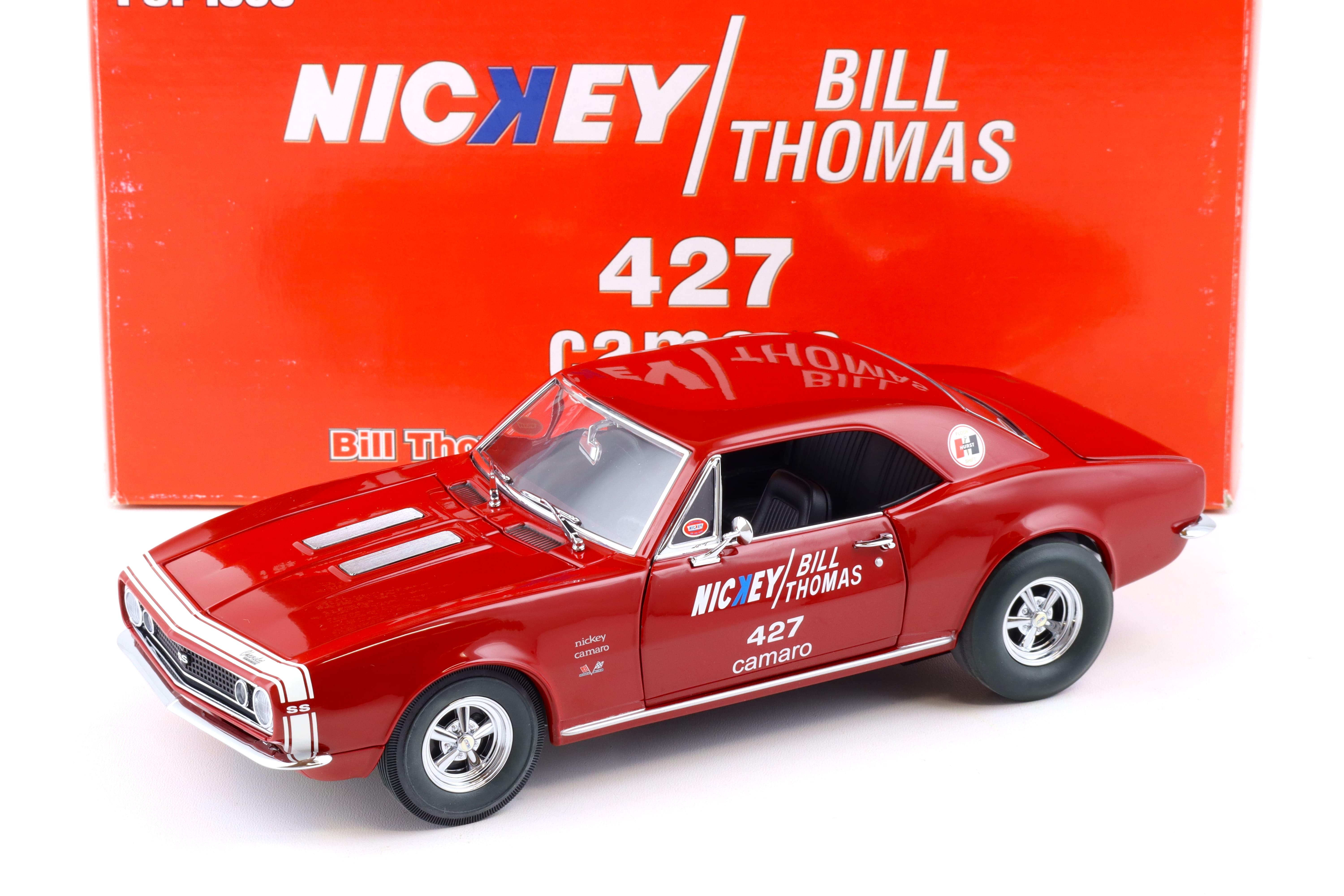 1:18 Exact Detail 1967 Chevrolet Camaro 427 Nickey Bill Thomas red WCC209D