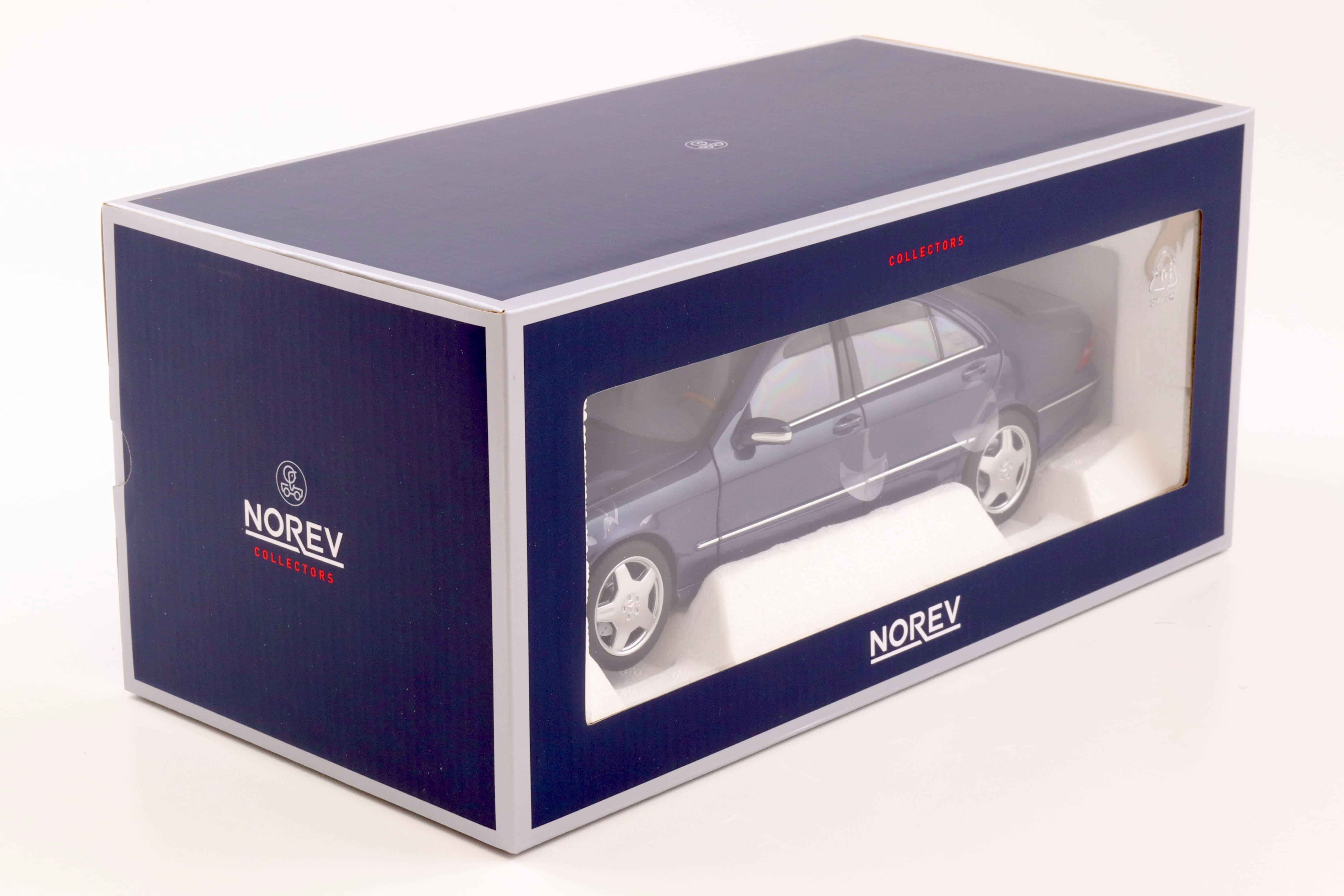 1:18 Norev Mercedes S55 AMG Limousine W220 dark blue metallic 2000