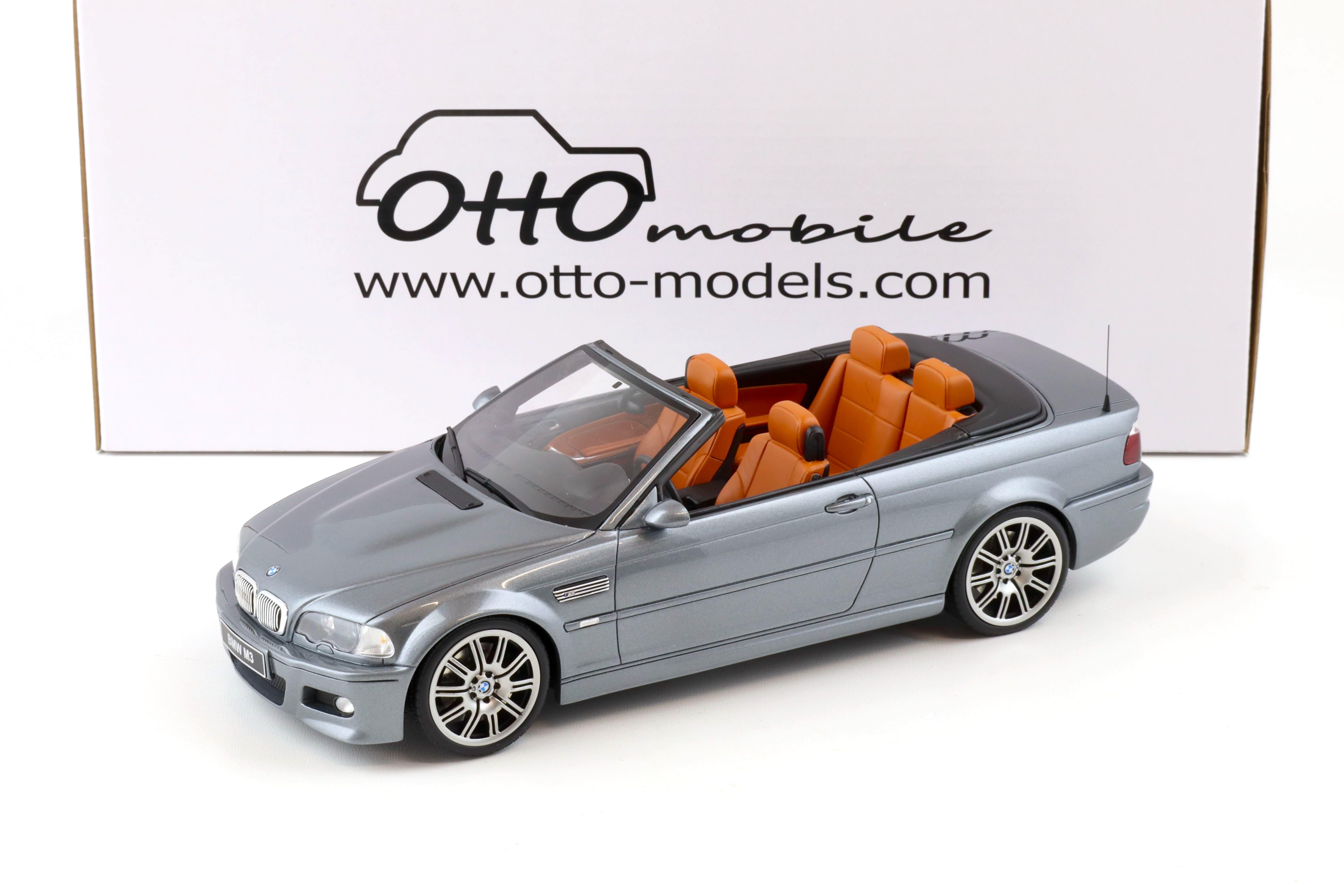 1:18 OTTO mobile OT1006 BMW M3 (E46) Convertible grey metallic 2004