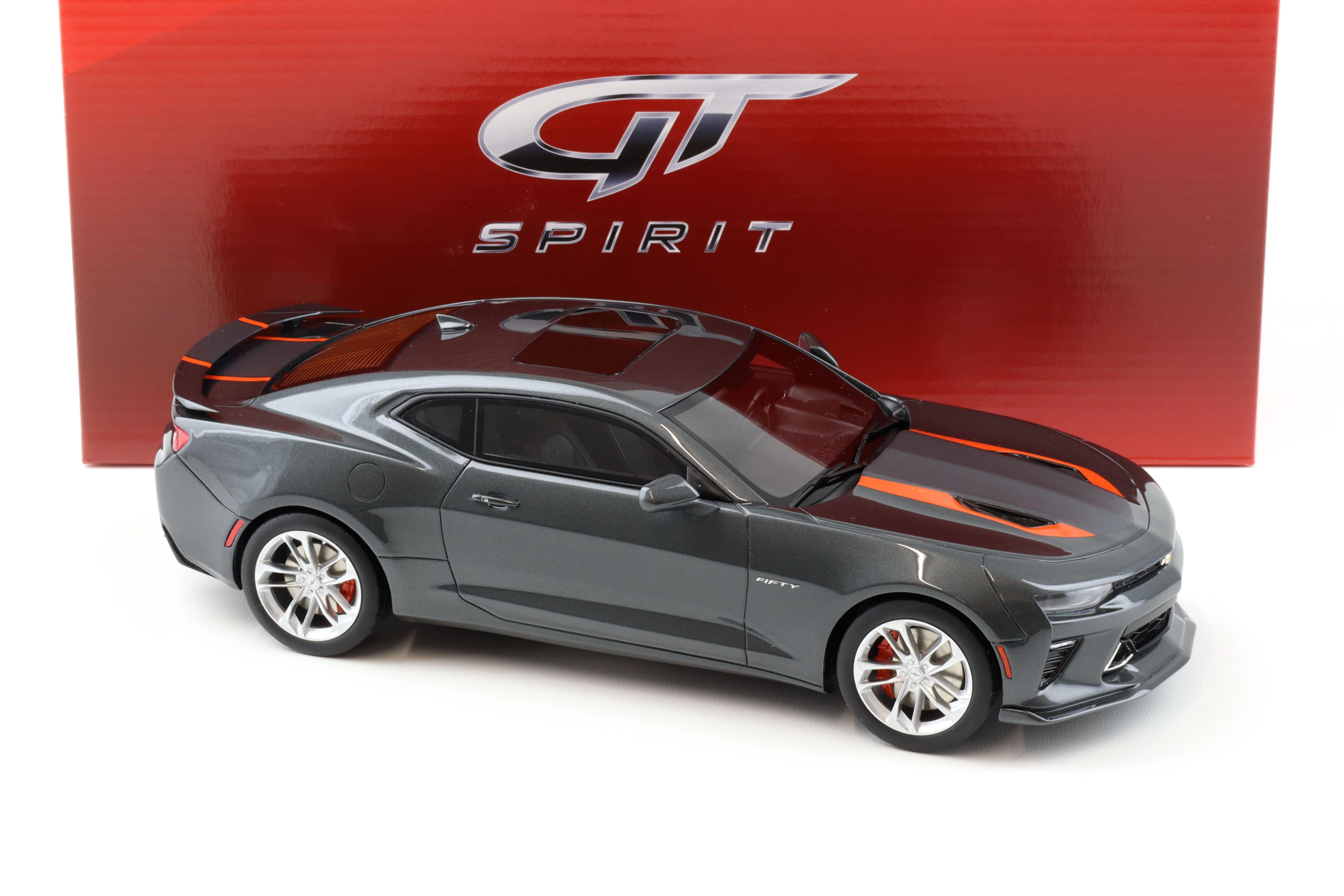 1:18 GT Spirit GT191 Chevrolet Camaro SS Coupe 50th Anniversary grey metallic/ orange