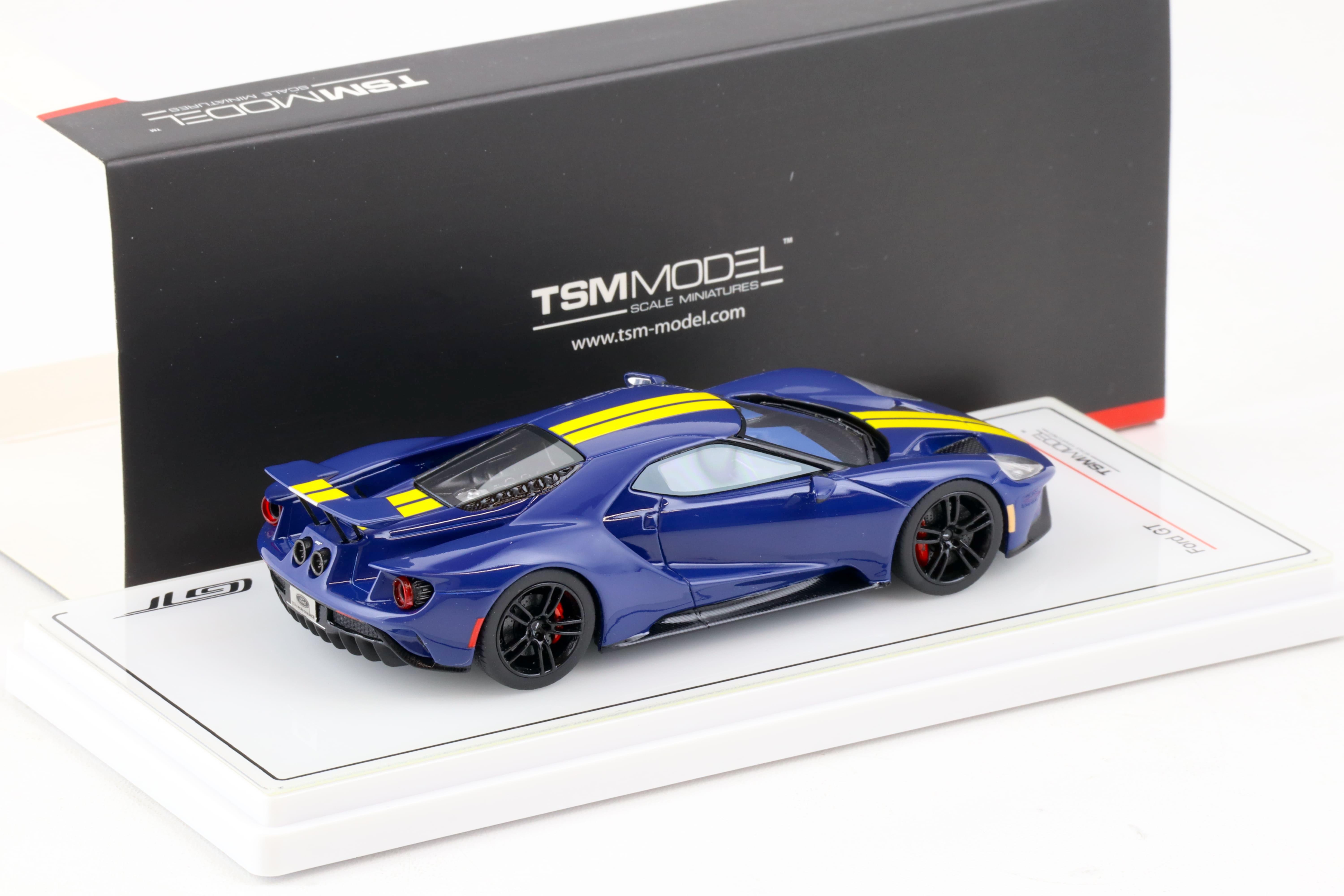 1:43 TSM Model Ford GT Sunoco blue with yellow stripe TSM430524