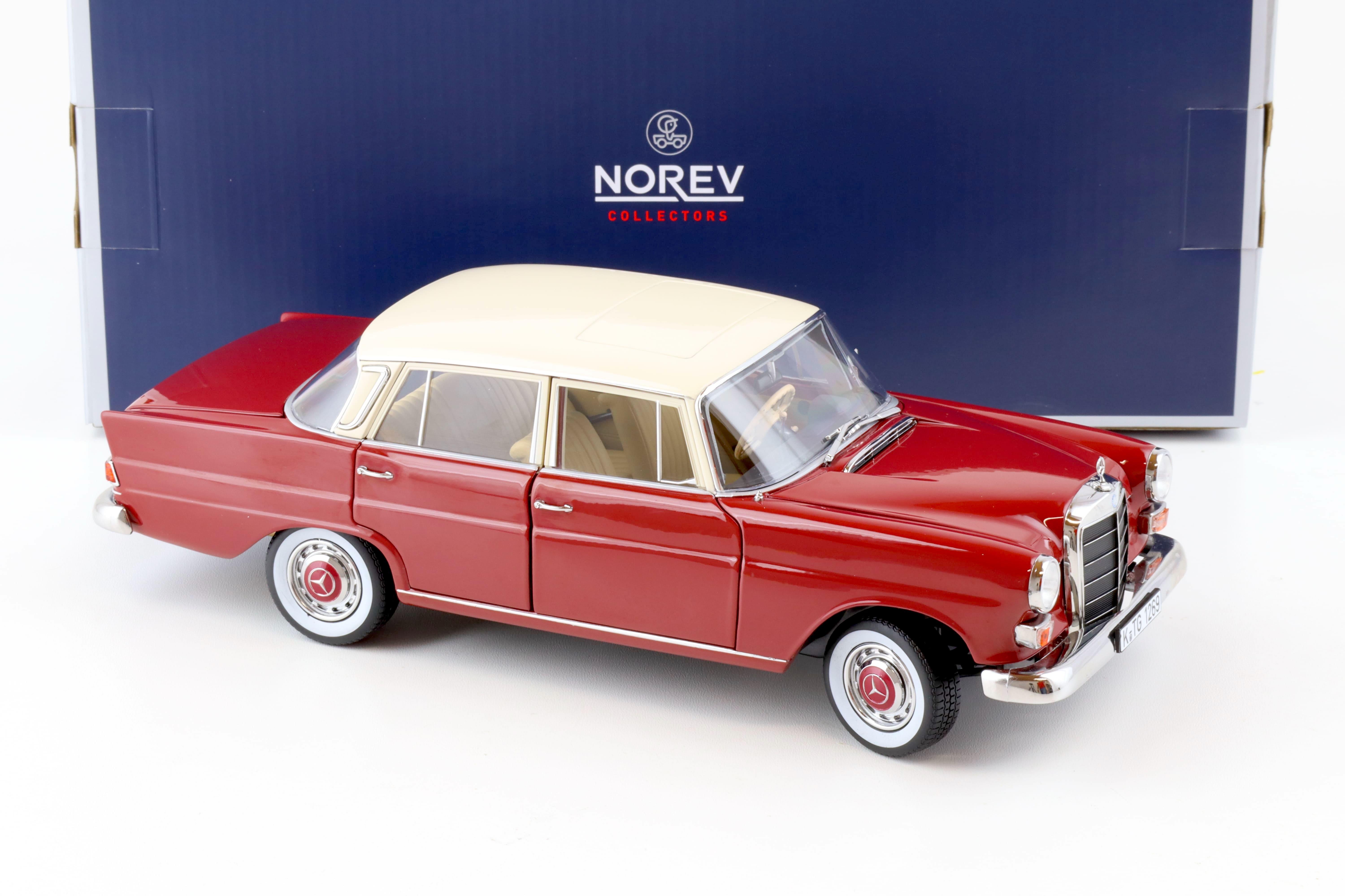 1:18 Norev Mercedes 200 W110 Sedan 1966 red/ beige 183706