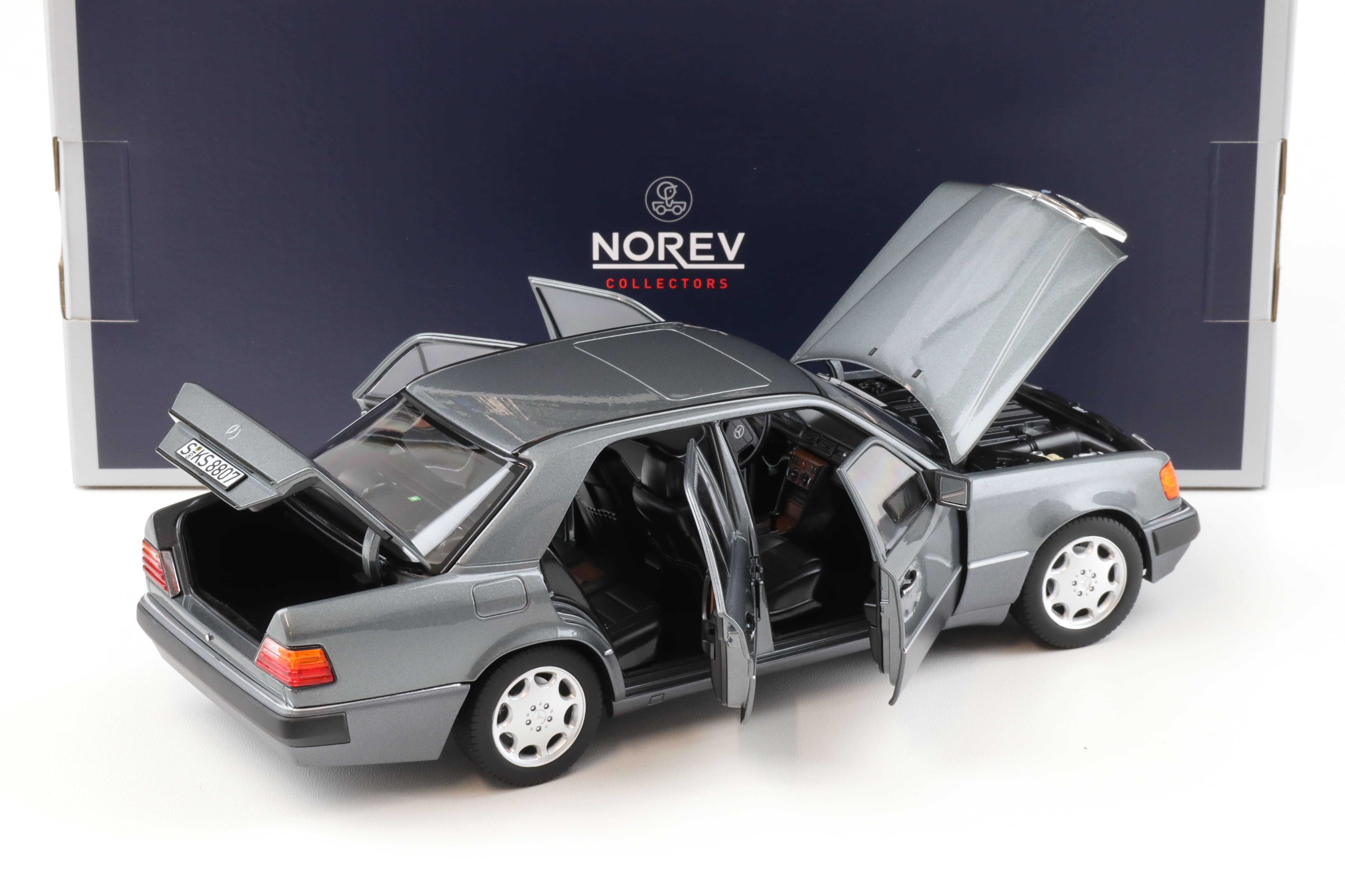 1:18 Norev Mercedes 500 E W124 5.0 V8 Limousine 1990 pearl grey metallic 183946