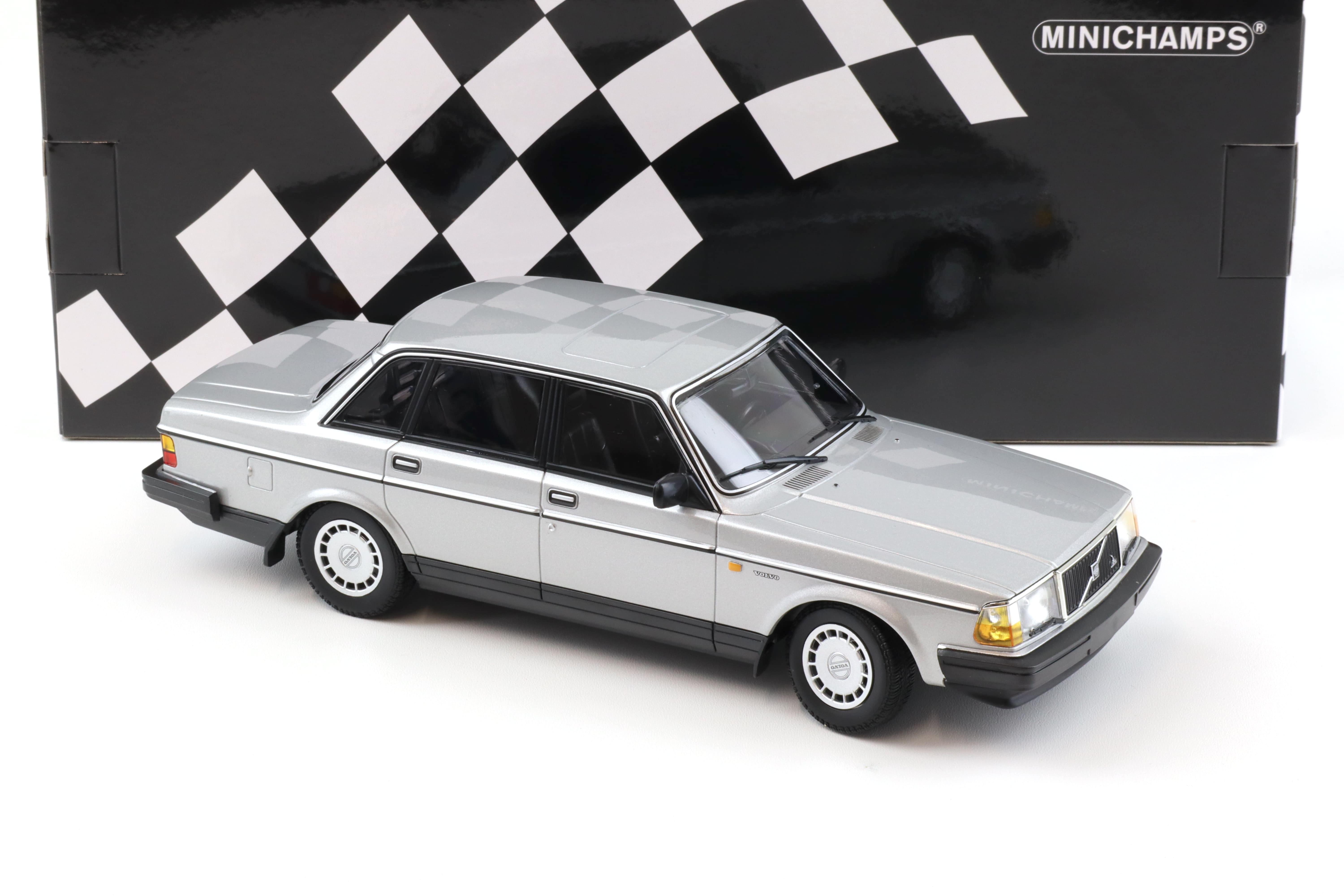 1:18 Minichamps Volvo 240 GL Limousine 1986 silver metallic