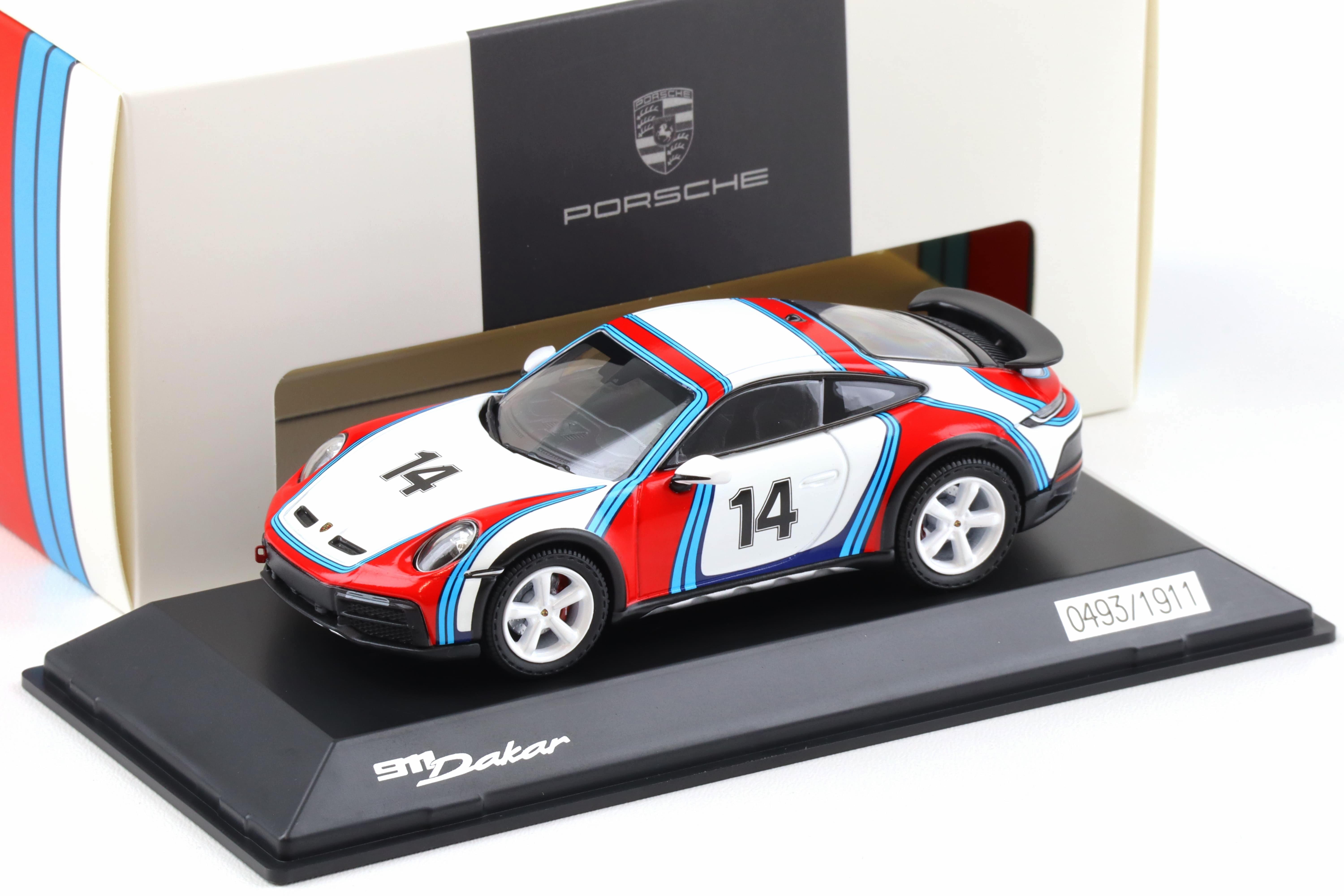 1:43 Spark Porsche 911 (992) Dakar #14 Rallye 1978 Martini Design WAP DEALER