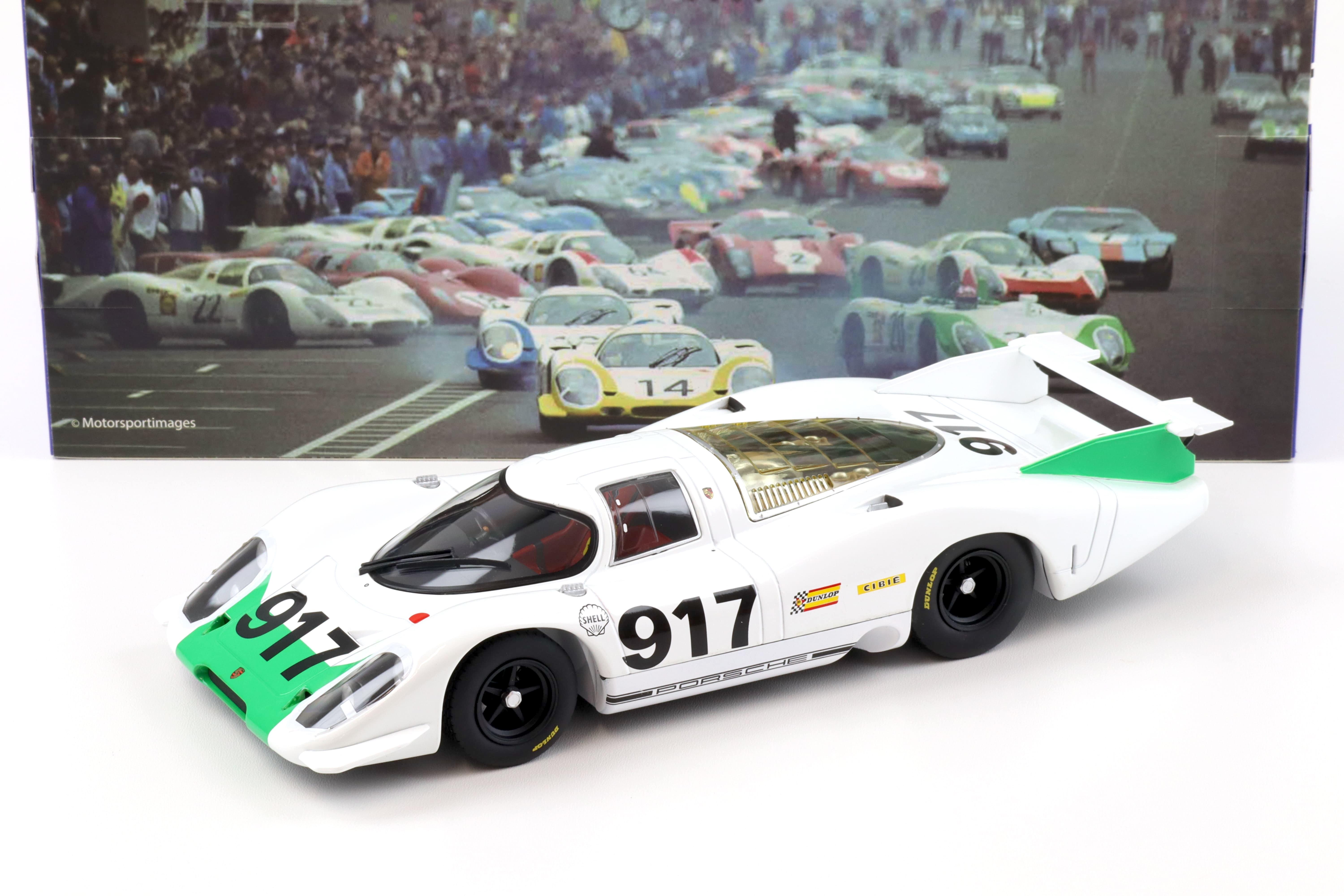 1:18 WERK83 Porsche 917 LH #917 Autosalon Genf 1969 white/ green