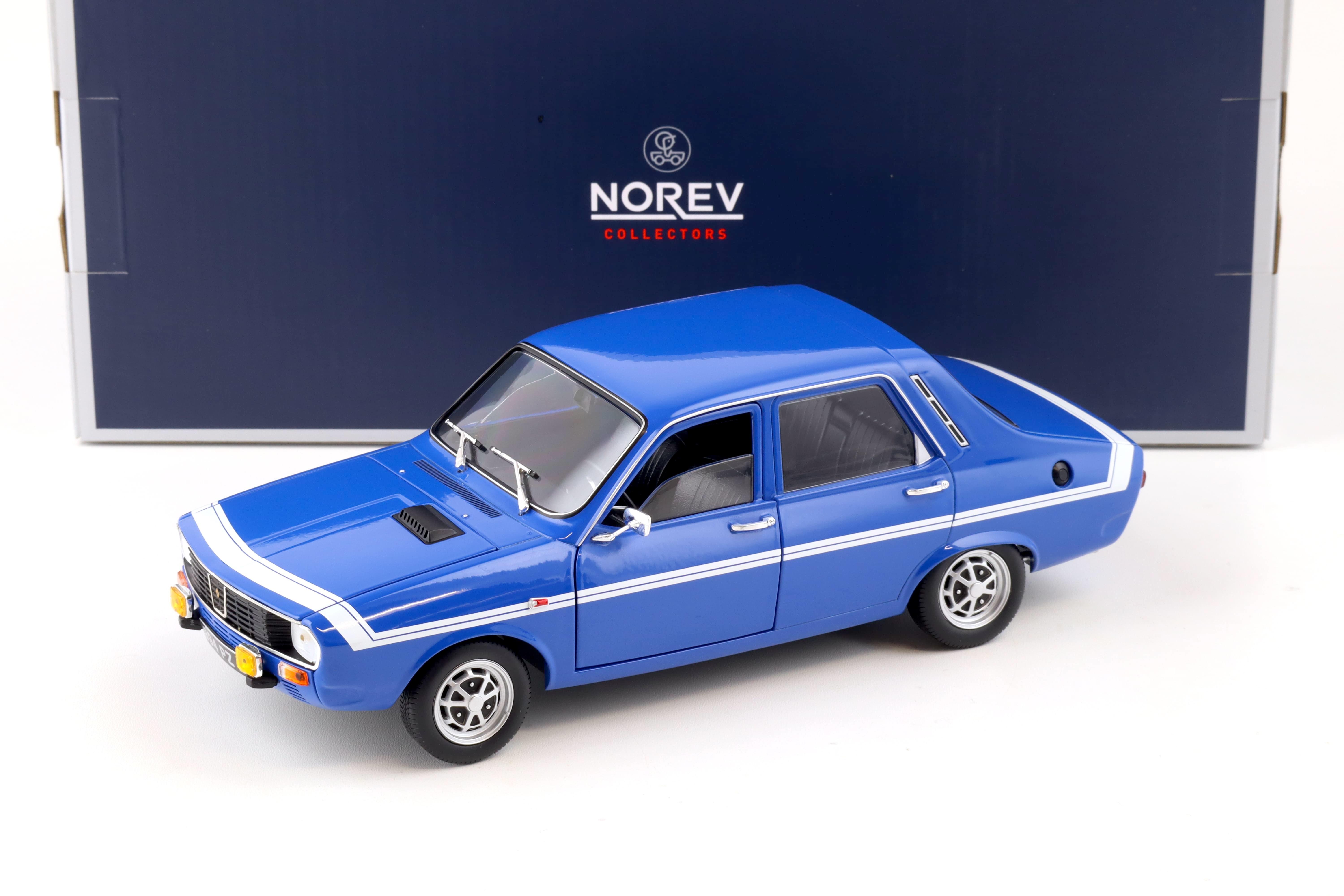 1:18 Norev Renault 12 Gordini without bumpers 1971 blue de France 185248