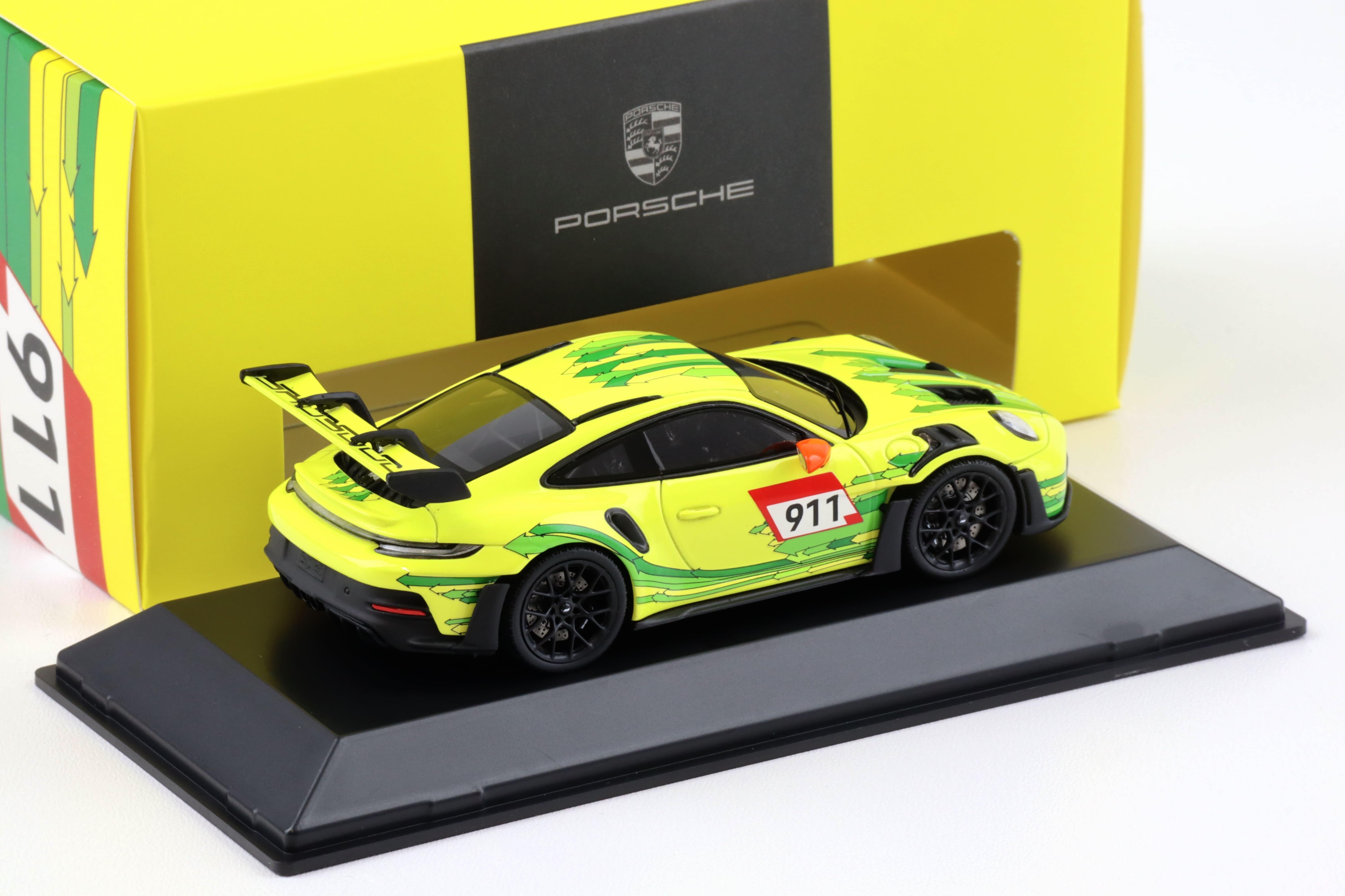 1:43 Spark Porsche 911 992 GT3 RS Coupe Grello yellow/ green WAP DEALER