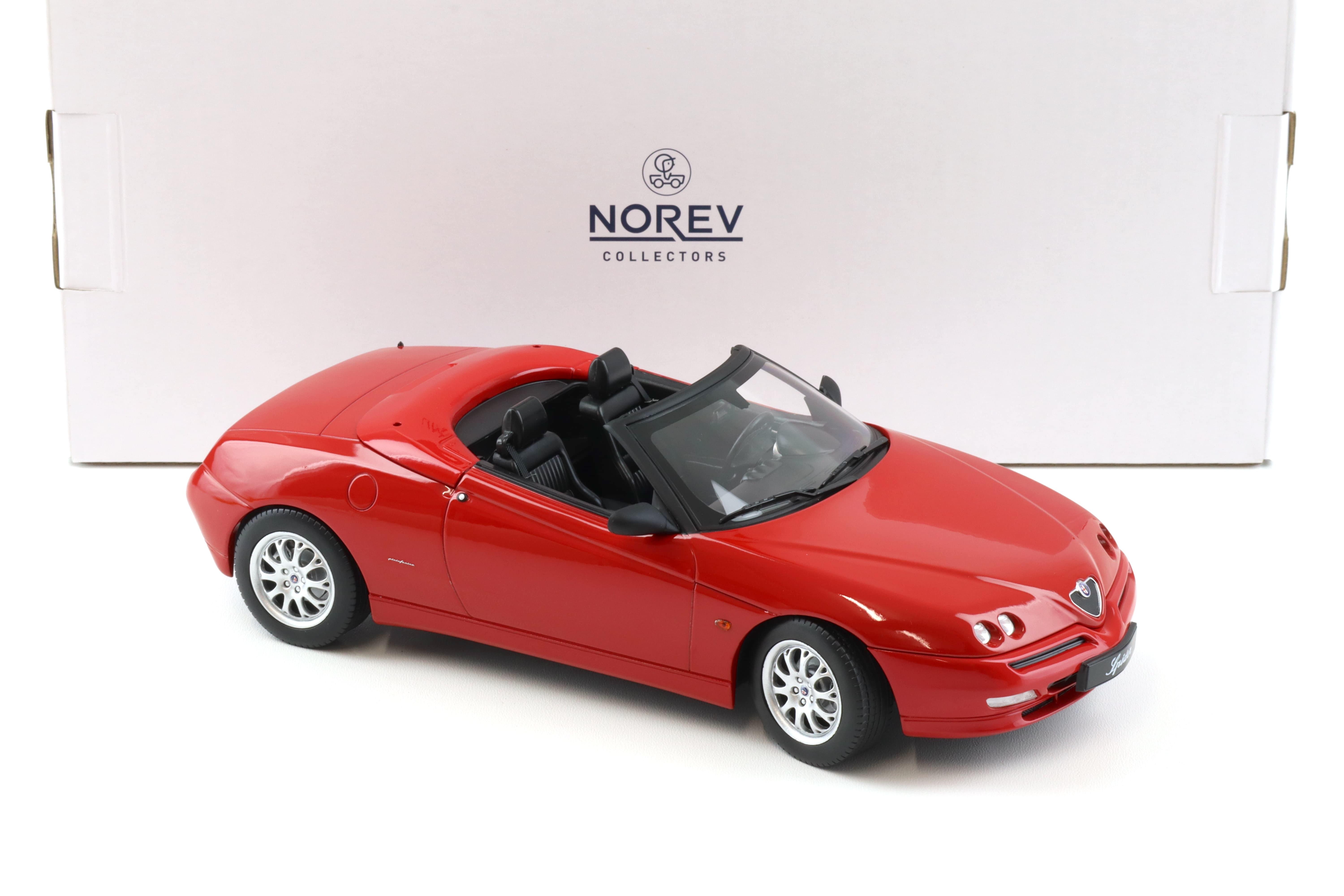 1:18 Norev Alfa Romeo Spider 2.0 T.Spark 1999 with Softtop red - Limited 1250 pcs.