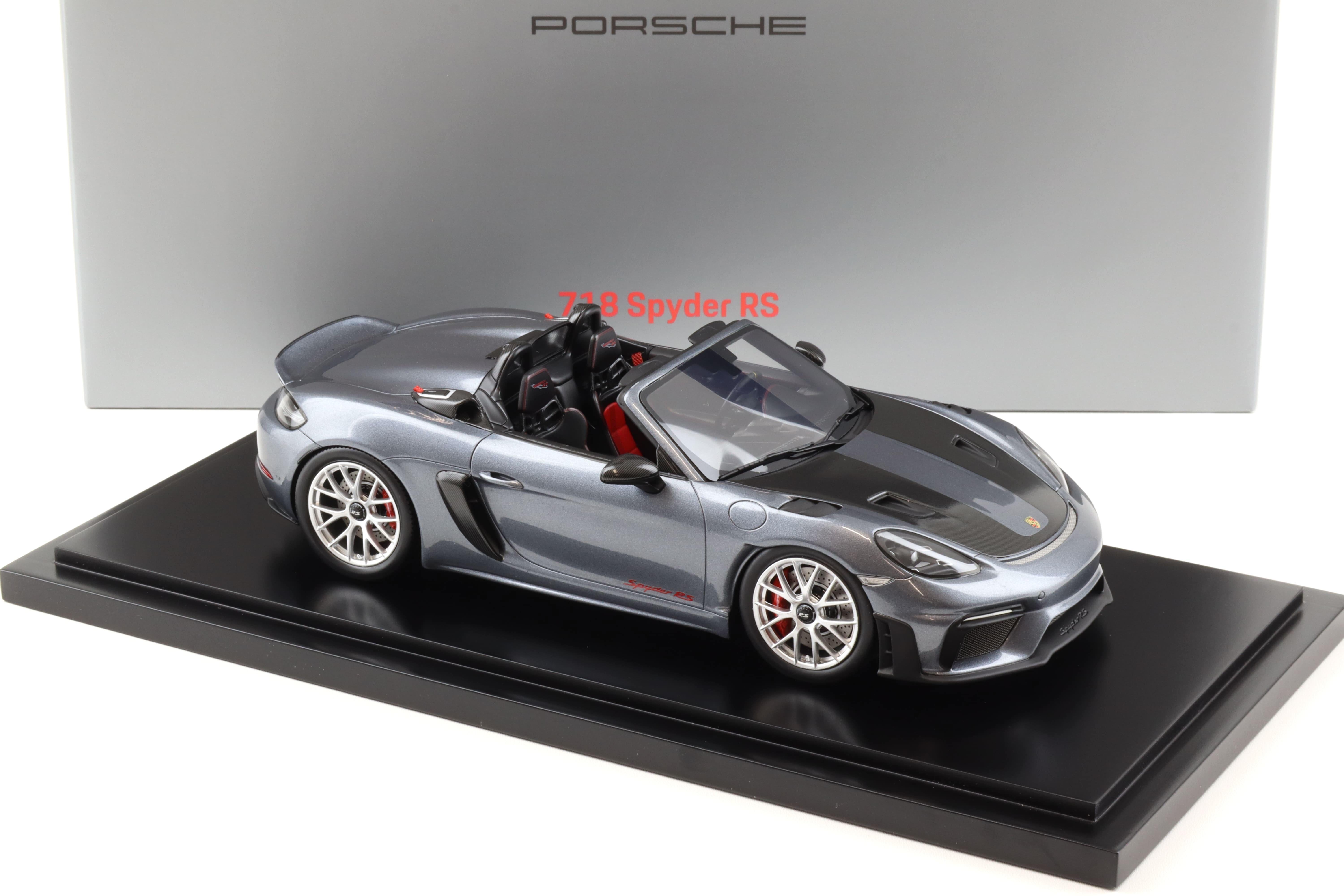 1:18 Spark Porsche 718 Spyder RS (982) vanadium grey/ red interior WAP DEALER