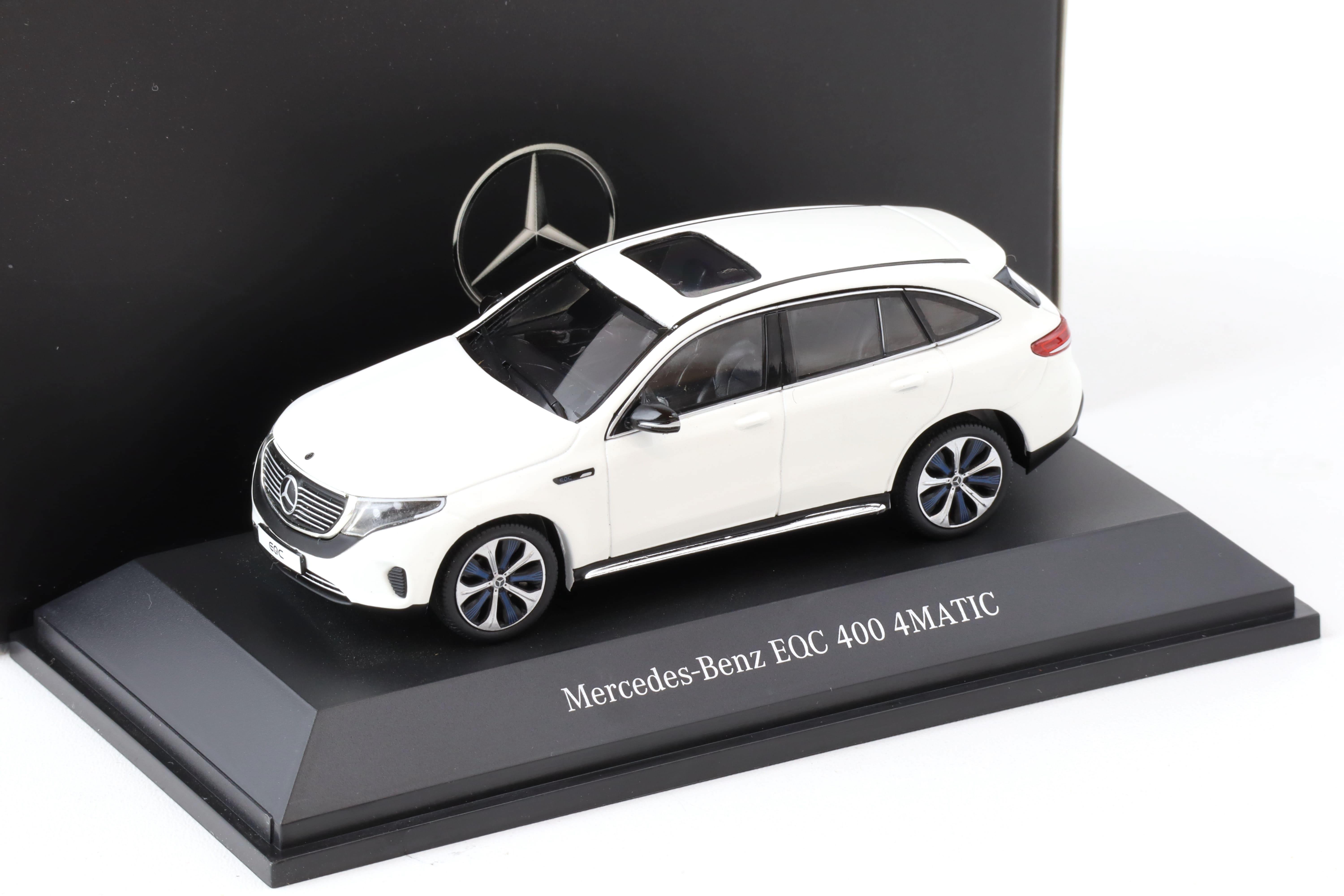 1:43 Spark Minimax Mercedes EQC 400 4Matic polar white DEALER VERSION