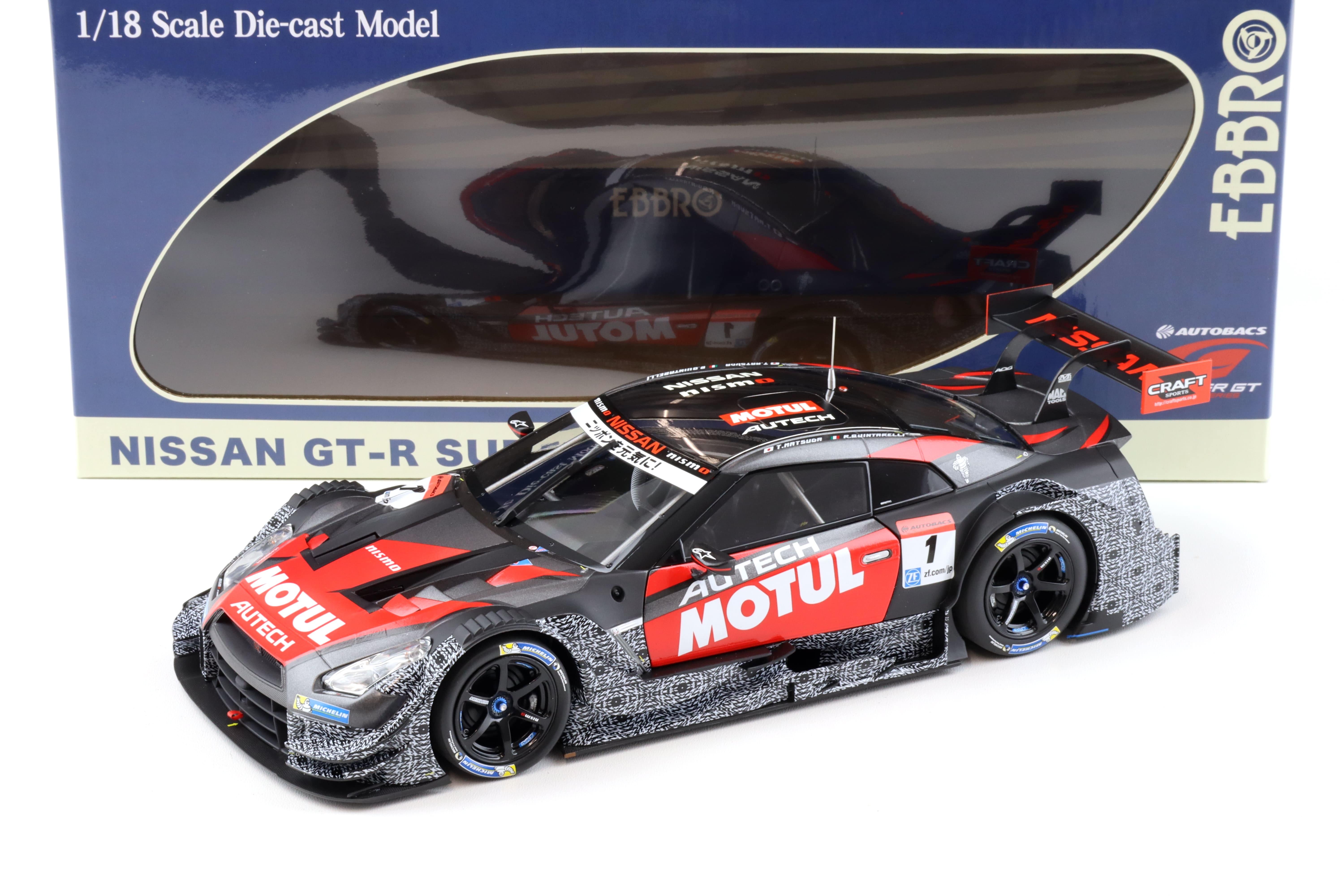 1:18 Ebbro Nissan GT-R Super GT500 2015 Okayama Test #1 MOTUL AUTECH