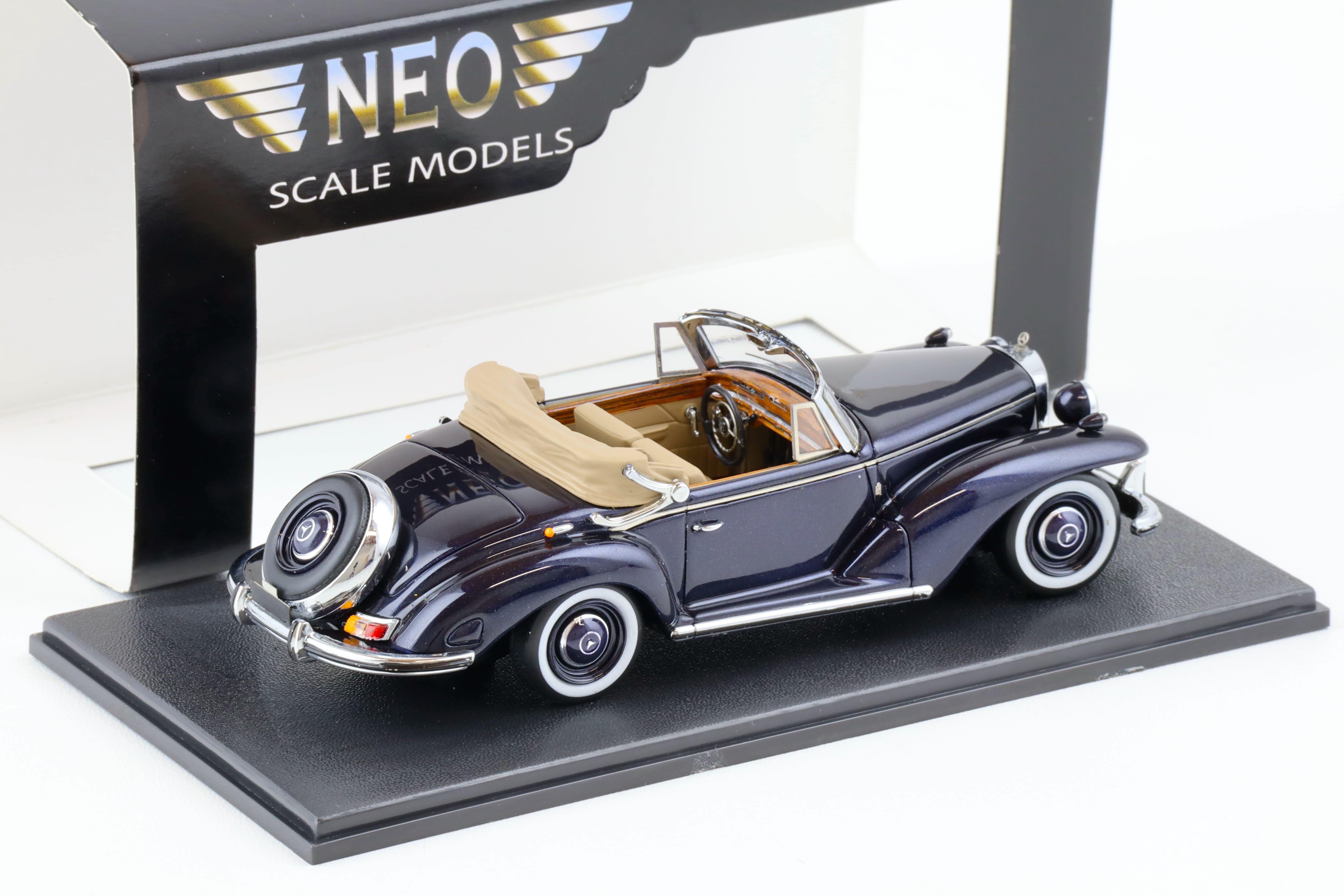 1:43 NEO Mercedes 300S Pininfarina Convertible dark blue