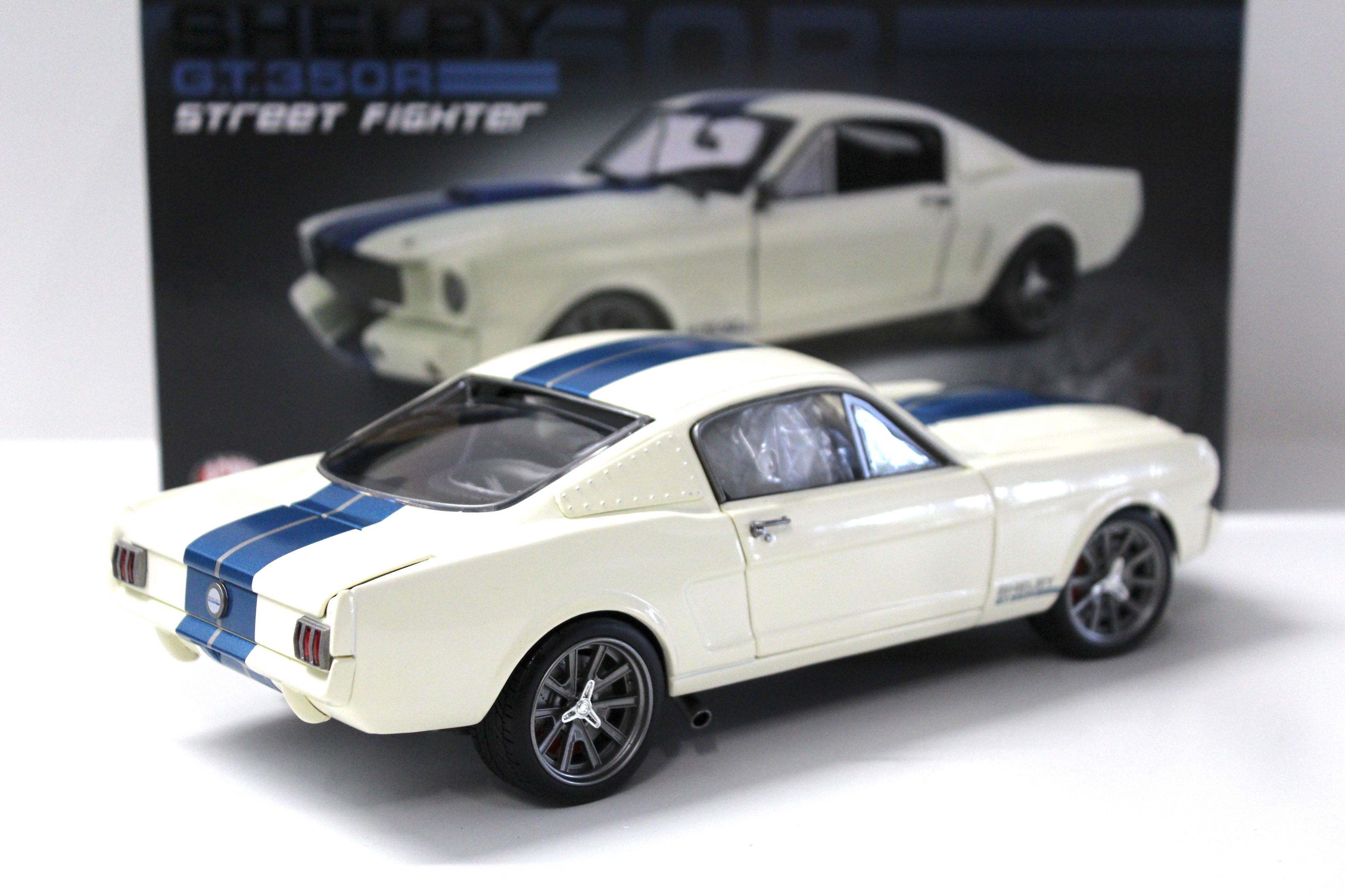 1:18 ACME 1965 Shelby GT350R Street Fighter white with blue stripes
