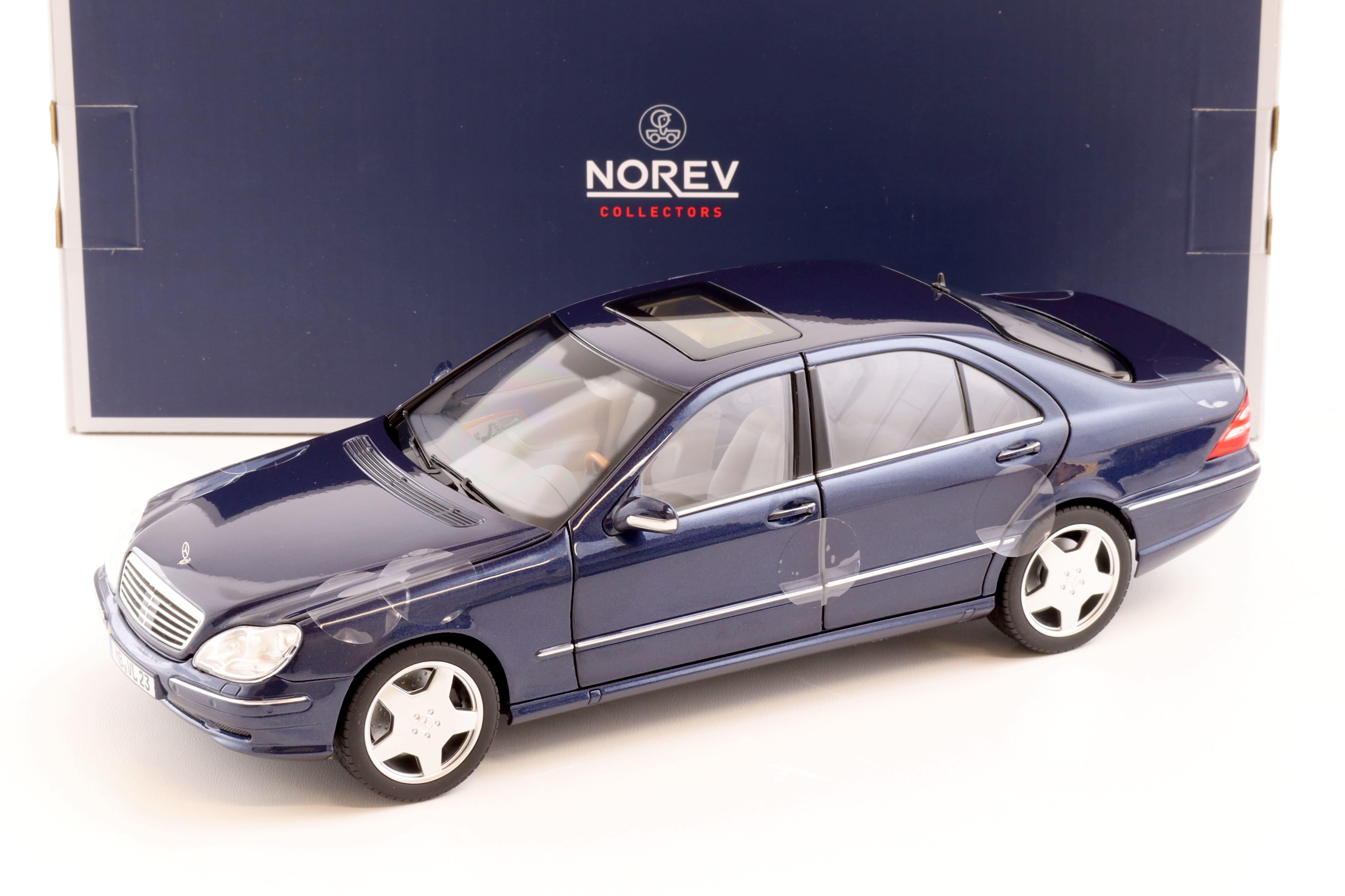 1:18 Norev Mercedes S55 AMG Limousine W220 dark blue metallic 2000