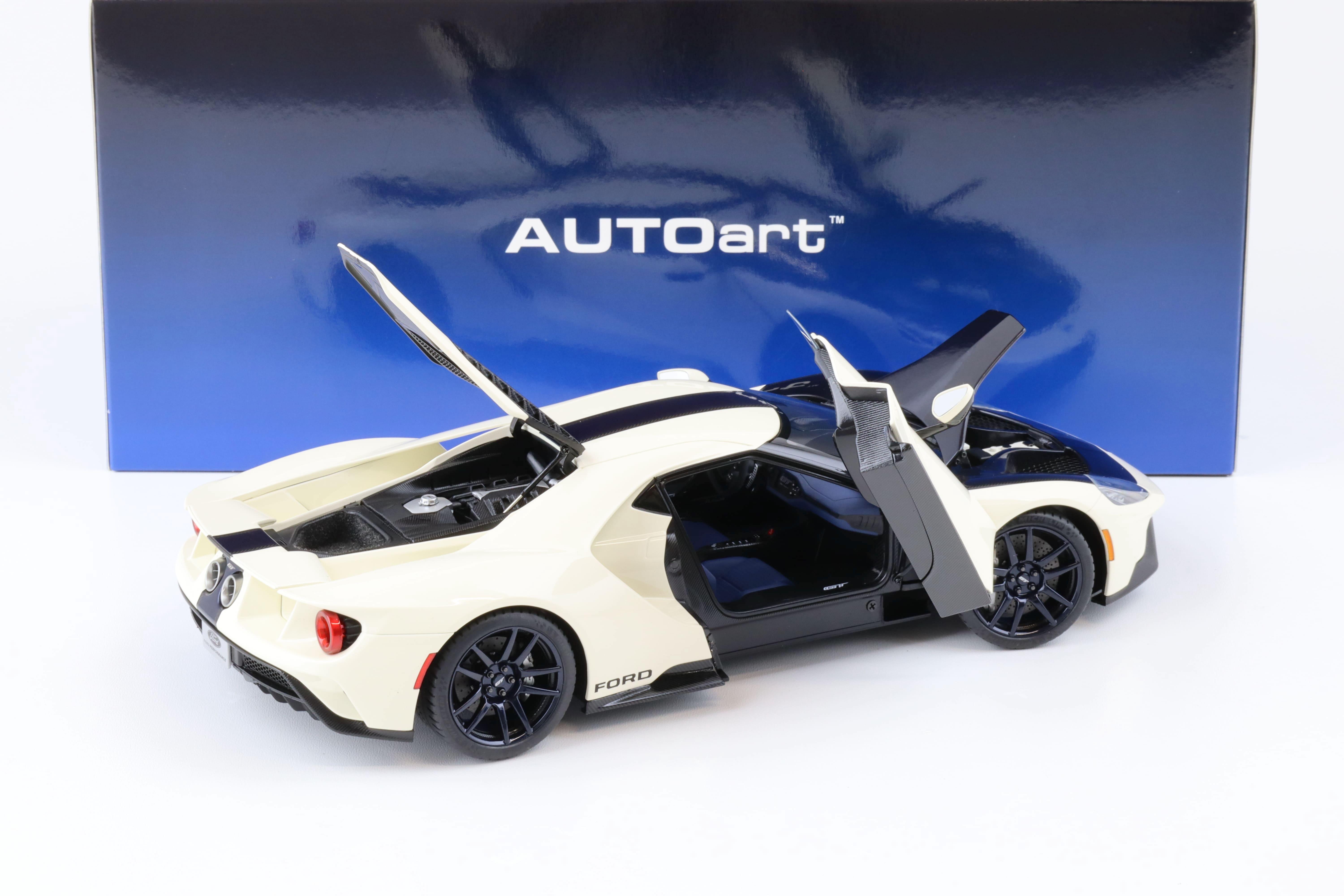 1:18 AUTOart Ford GT '64 Prototype Heritage Edition 2022 white/ blue 72926
