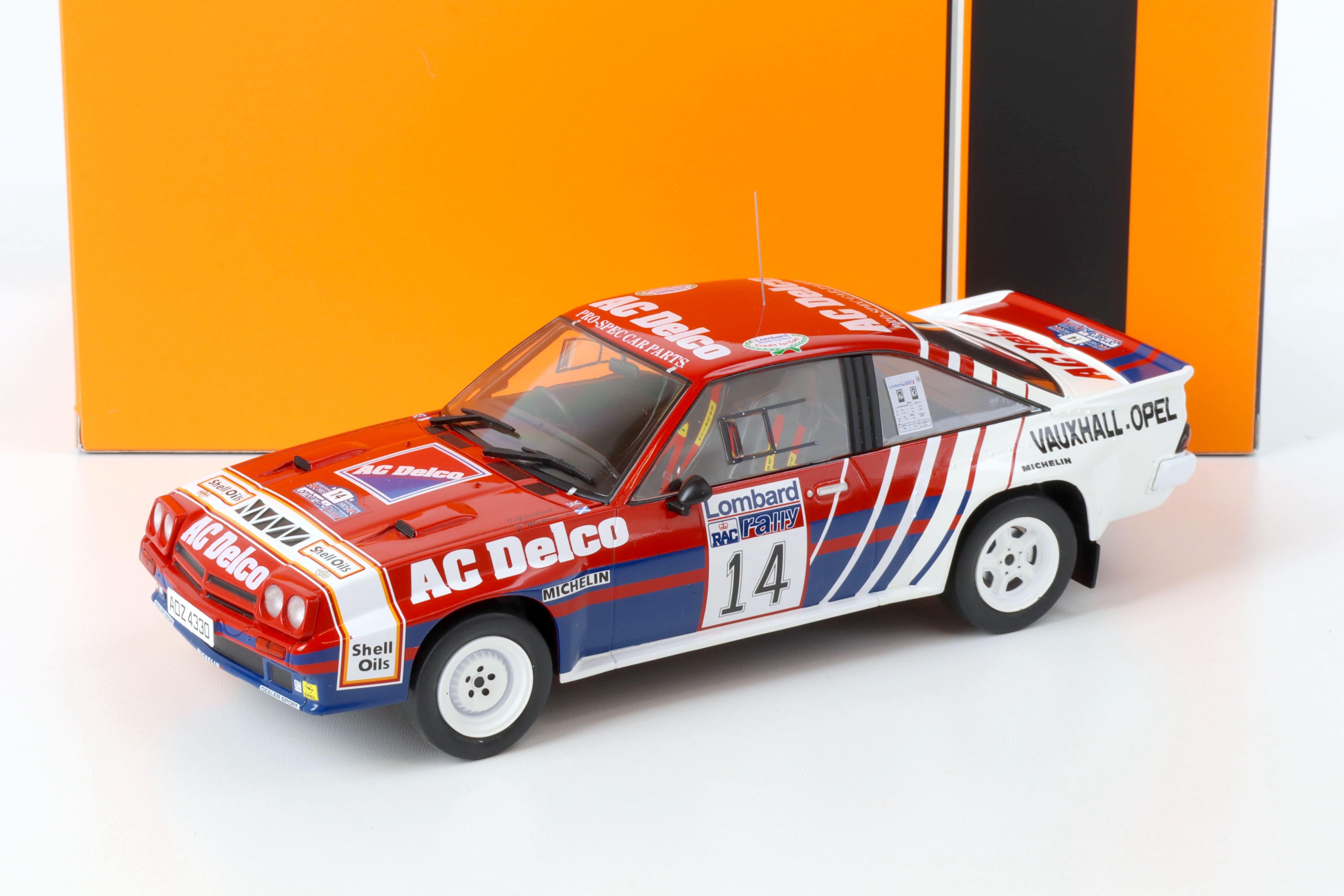 1:18 IXO Opel Manta 400 Rallye WM RAC Rally 1985 J.McRae / I.Grindrod #14 