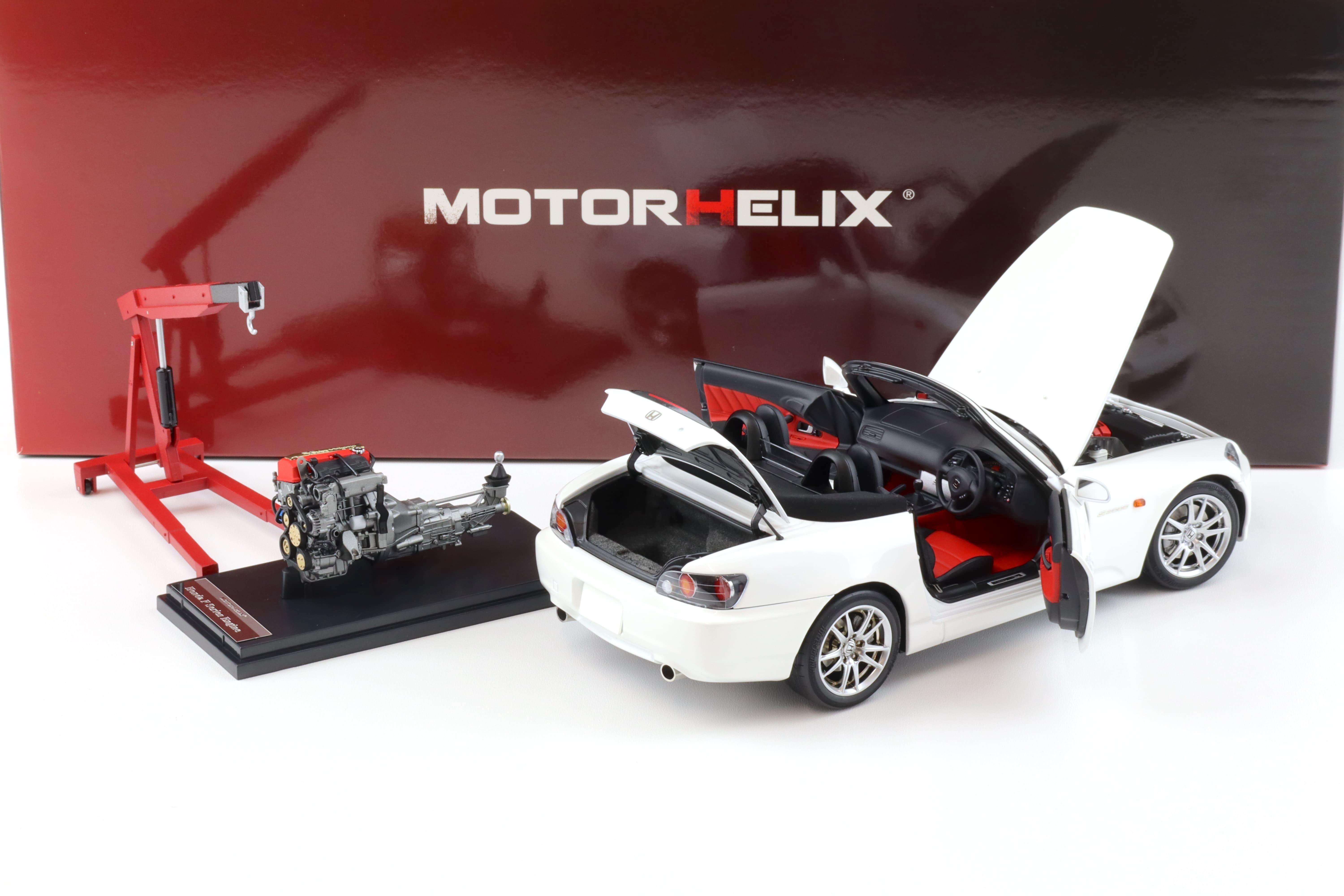 1:18 Motorhelix Honda S2000 (AP2) Grand Prix white + engine Diecast M85102