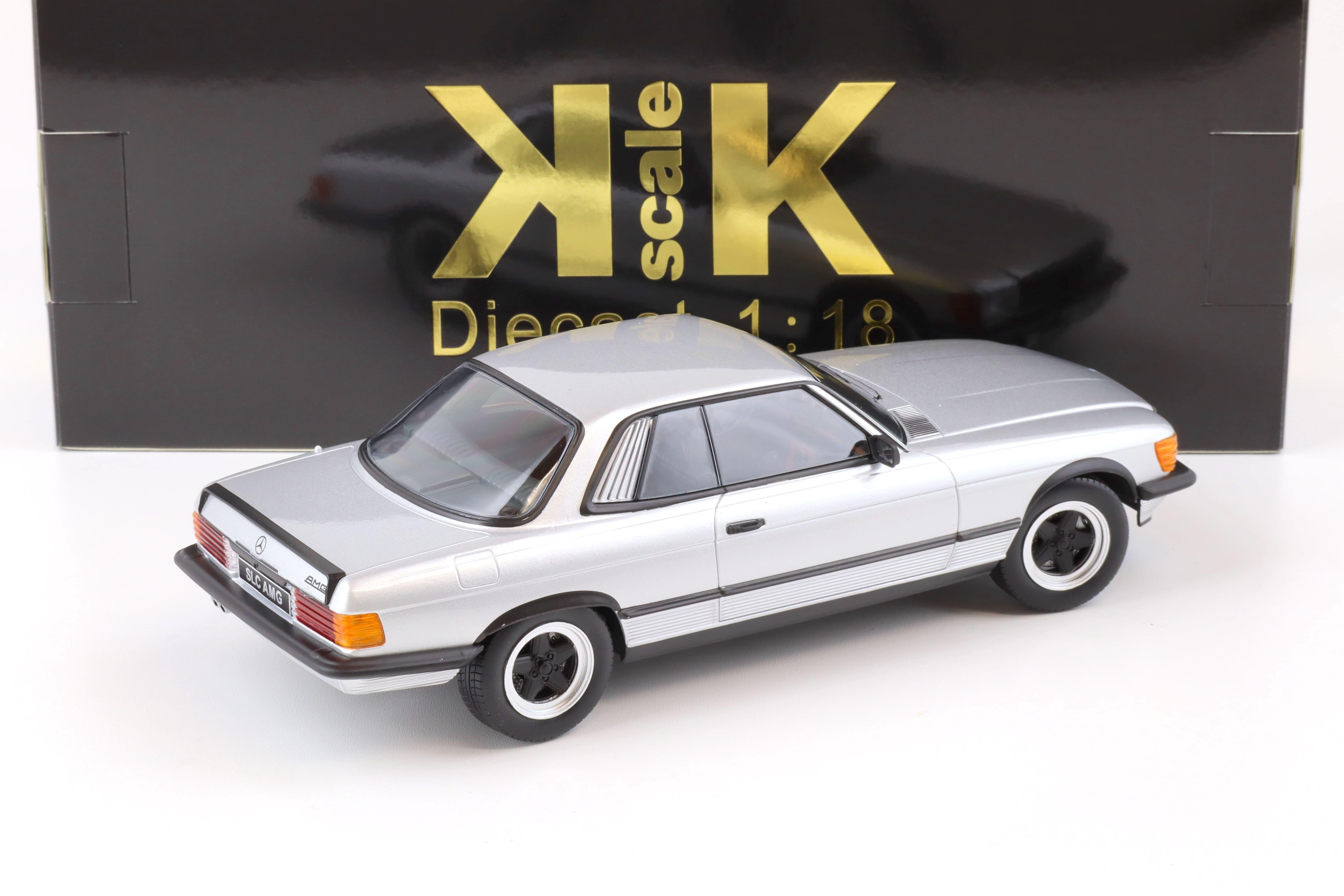 1:18 KK-Scale Mercedes 500 SLC 6.0 AMG C107 Coupe 1985 silver