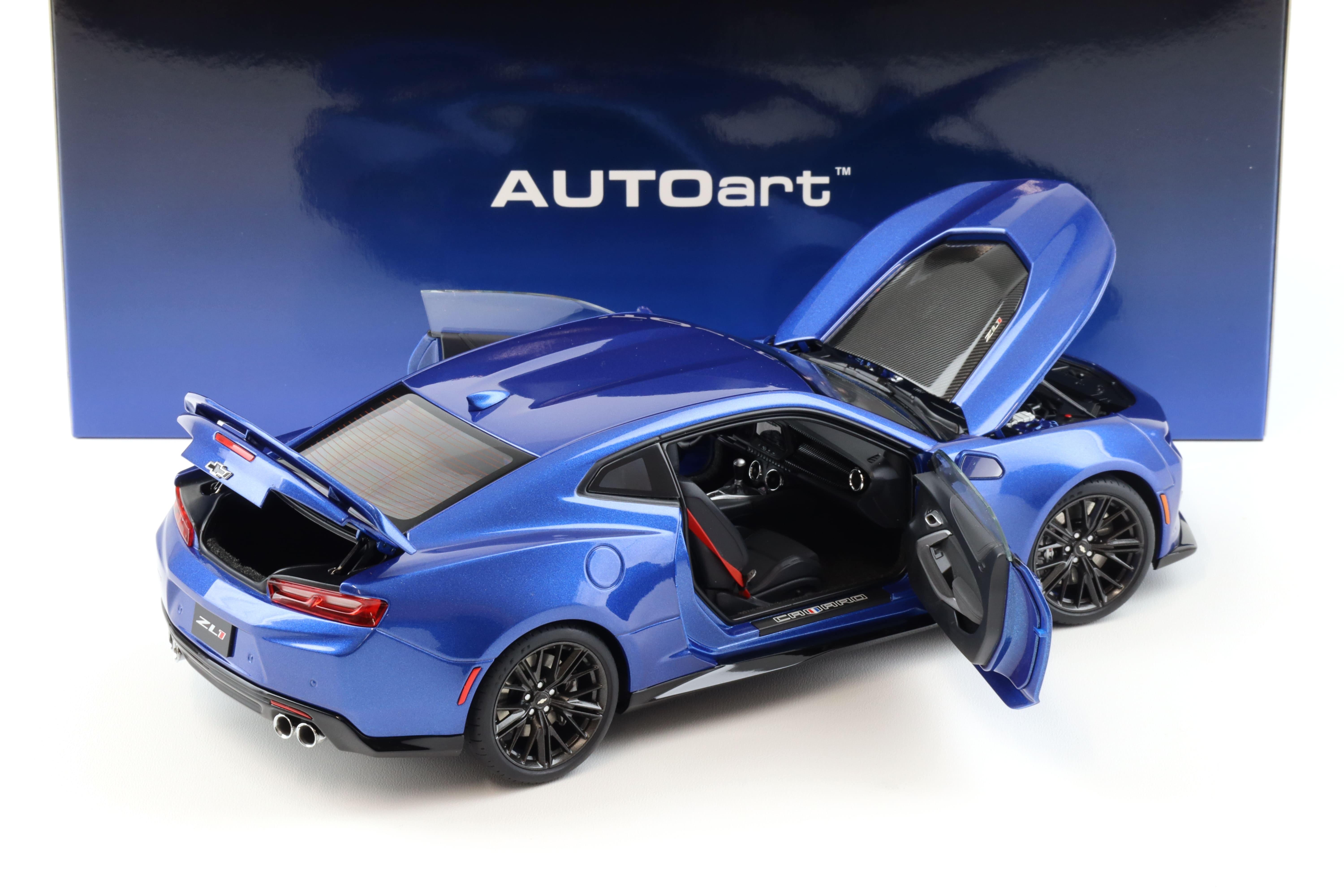 1:18 AUTOart Chevrolet Camaro ZL1 Coupe 2017 hyper blue metallic