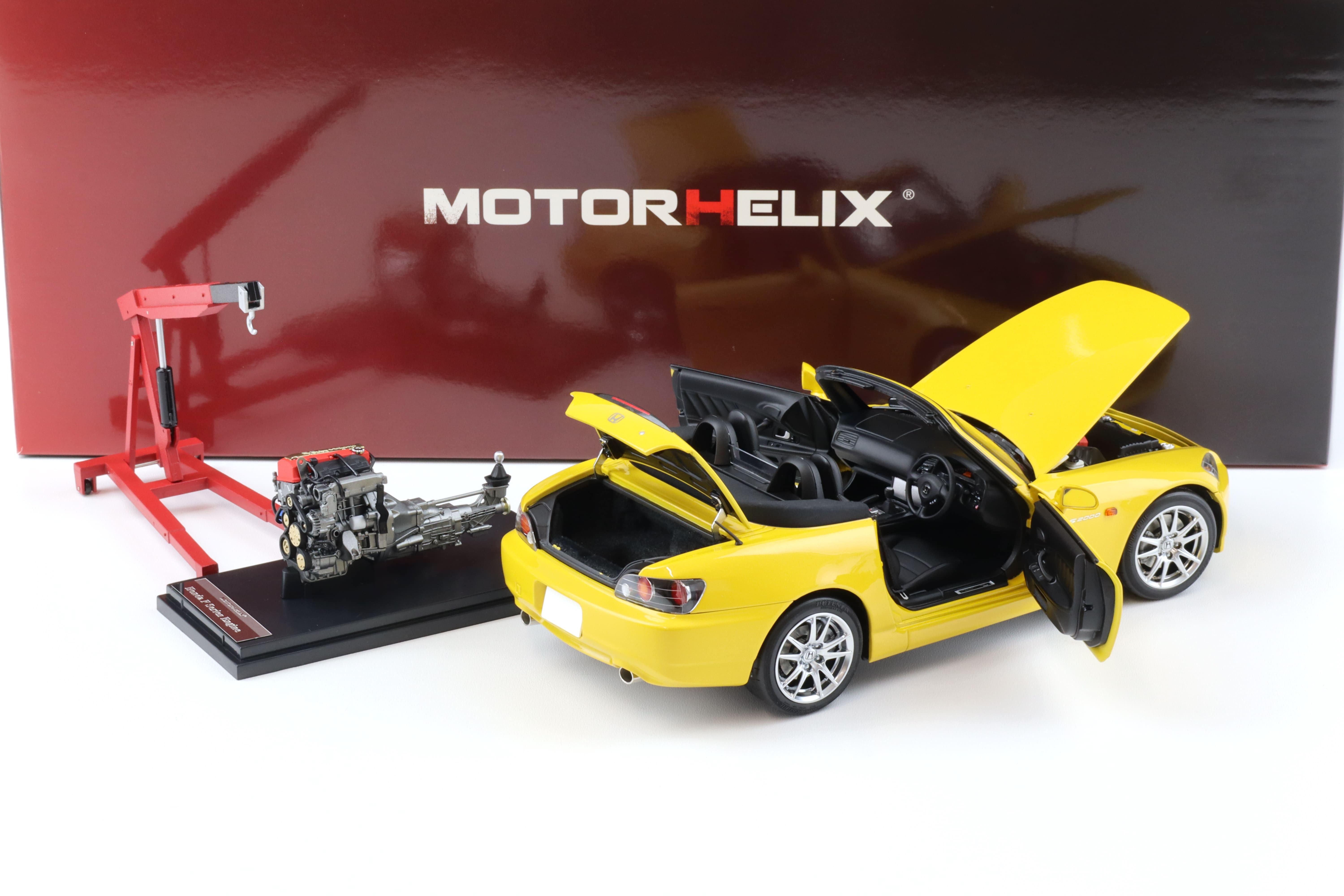 1:18 Motorhelix Honda S2000 (AP2) Indy yellow pearl + engine Diecast M85103