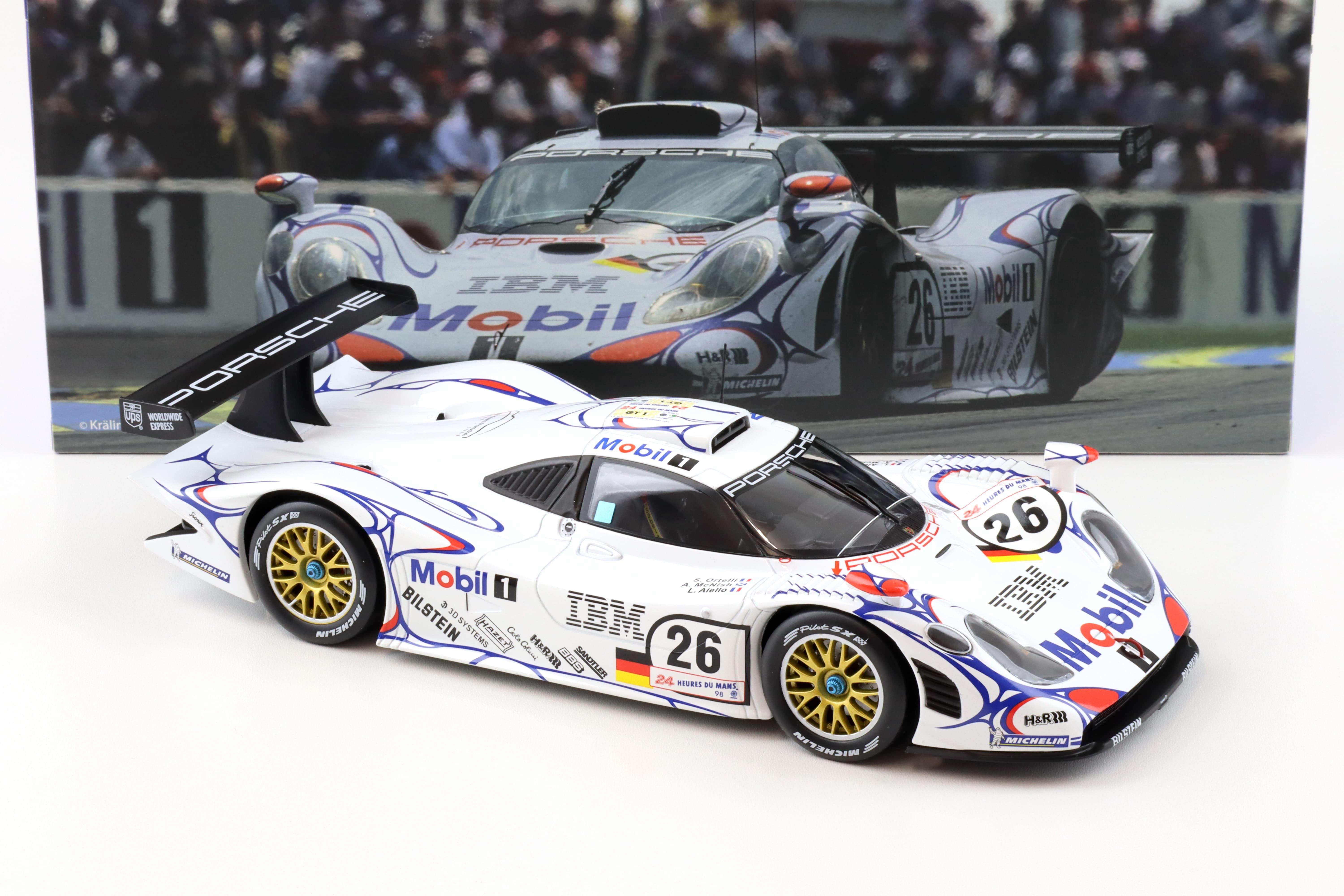 1:18 WERK83 Porsche 911 GT1 #26 Winner 24h Le Mans 1998 Aiello/ McNish/ Ortelli