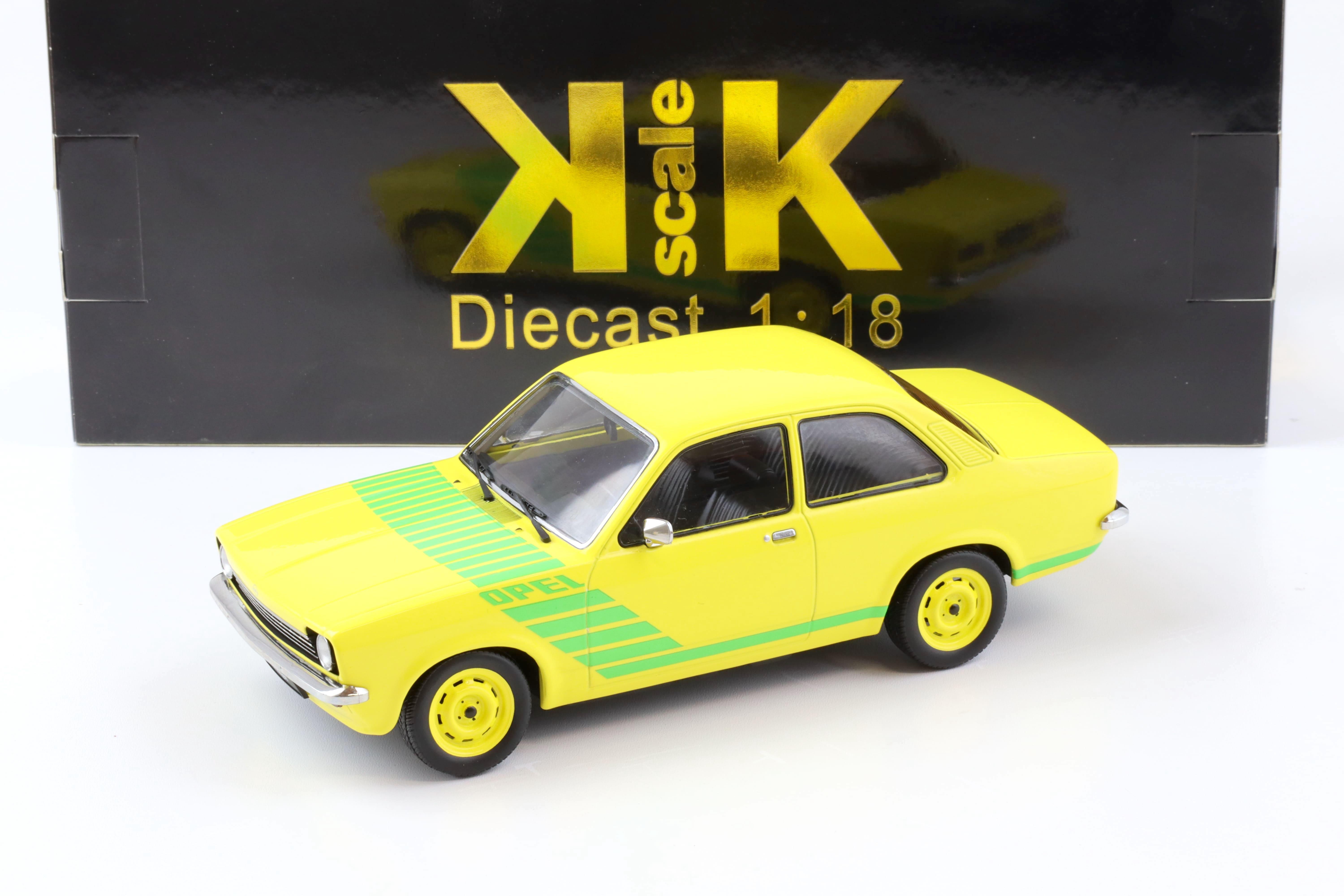 1:18 KK-Scale Opel Kadett C Swinger 1975 yellow/ green