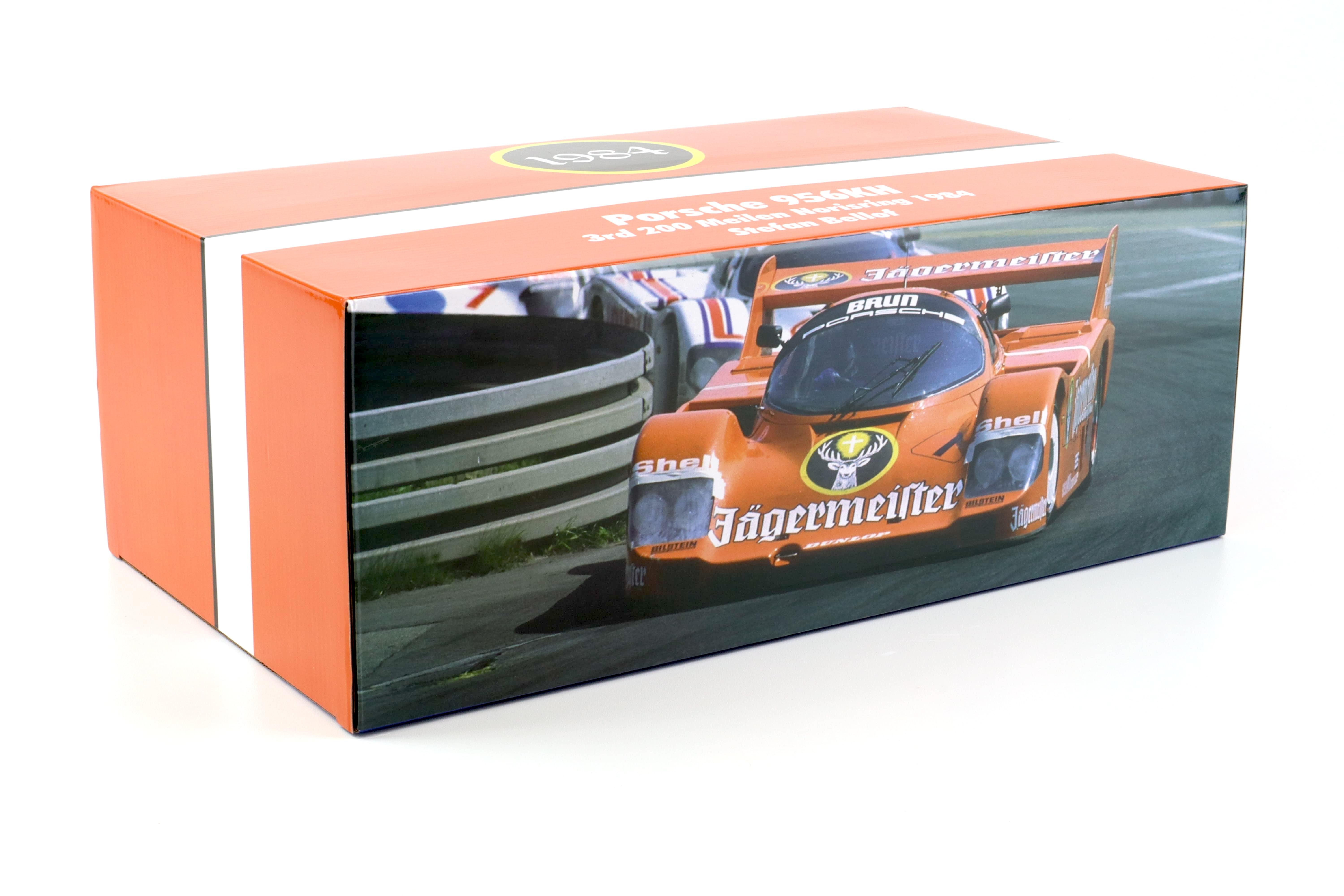 1:12 WERK83 Porsche 956 K Jägermeister #1 Norisring 3rd 200 Miles 1984 Bellof