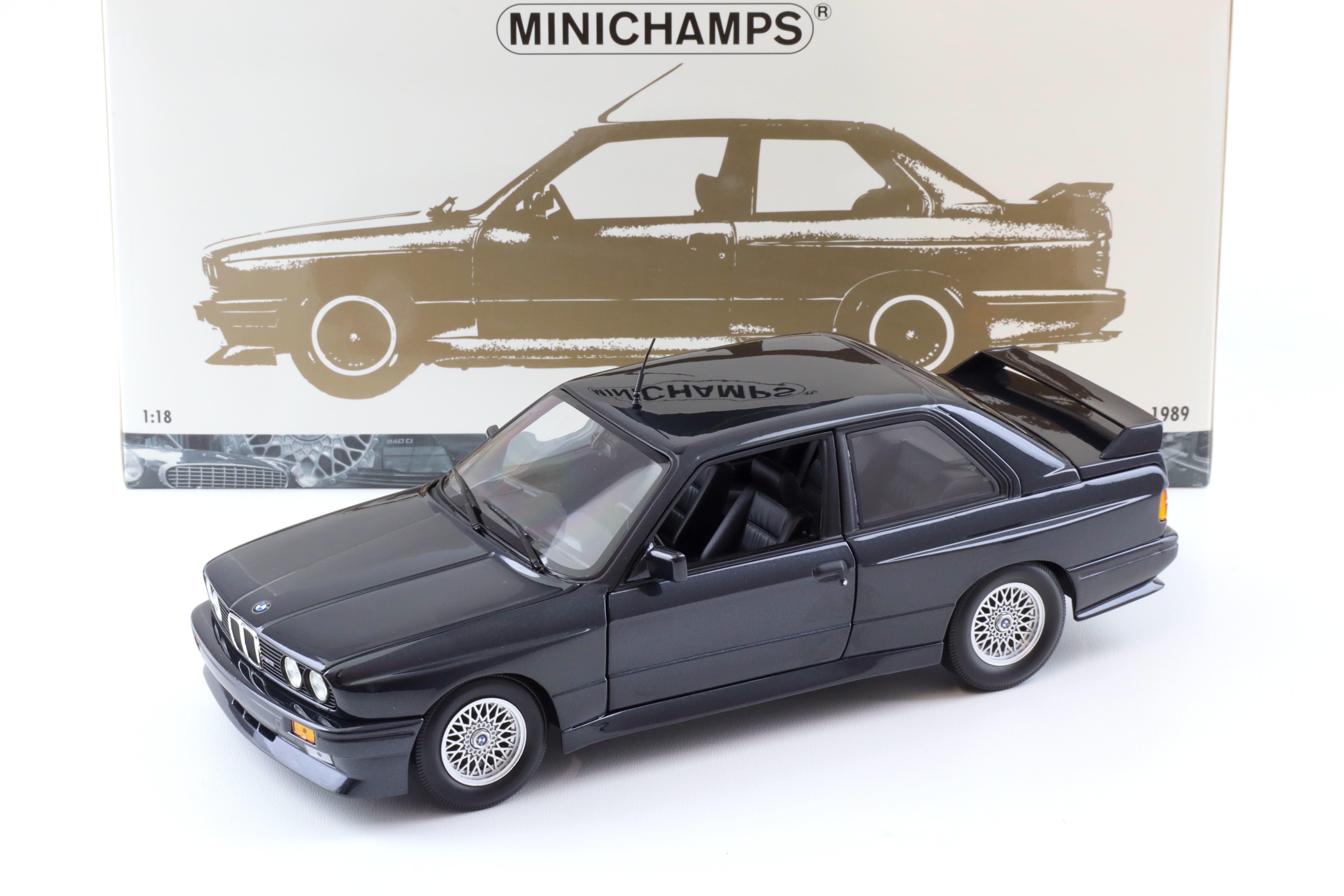 1:18 Minichamps BMW M3 E30 Street Evo Coupe 1989 blue metallic